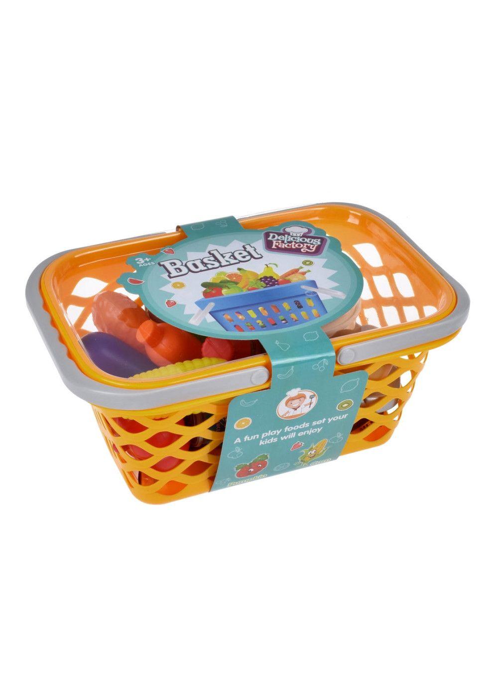 Canasto Con Frutas Y Alimentos - Naranja-2