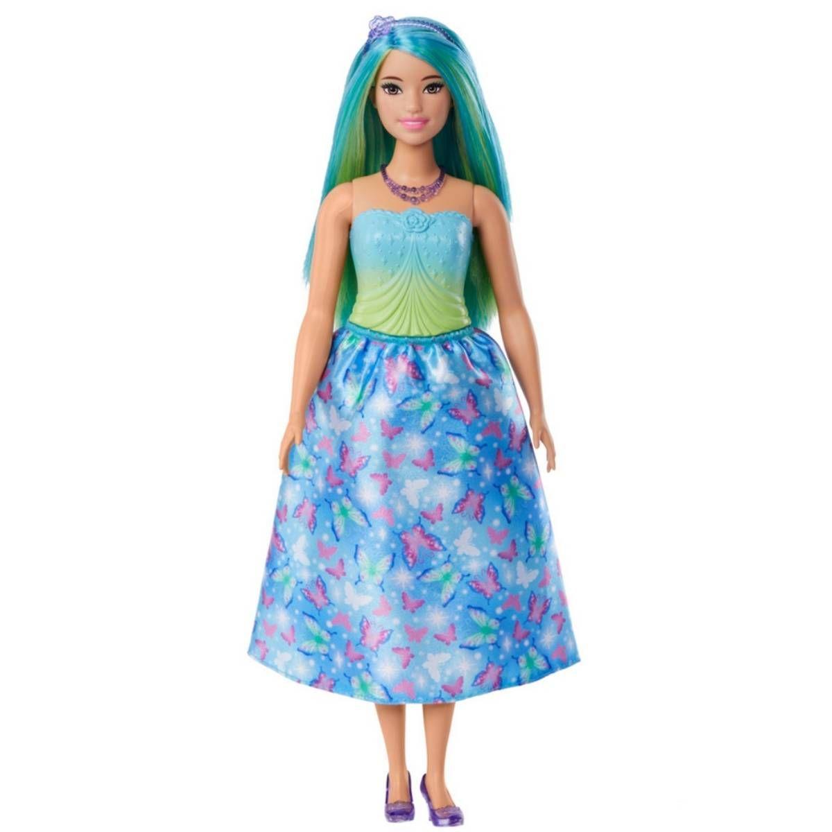 BARBIE FANTASIA VESTIDOS DE ENSUEÑO - PELO VERDE/CELESTE-3