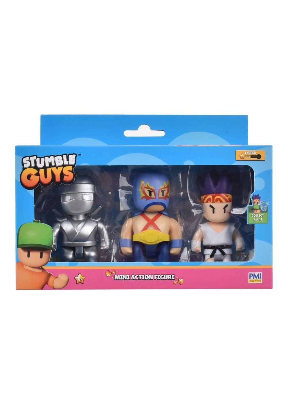 Pack 3 Figuras 8 Cms Articuladas Stumble Guys - Luchador-2