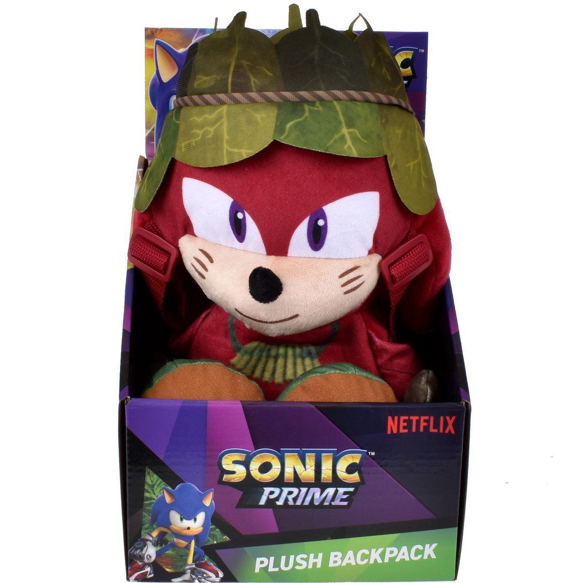 PELUCHE MOCHILA SONIC DE 30 CMS - KNUCKLES-3