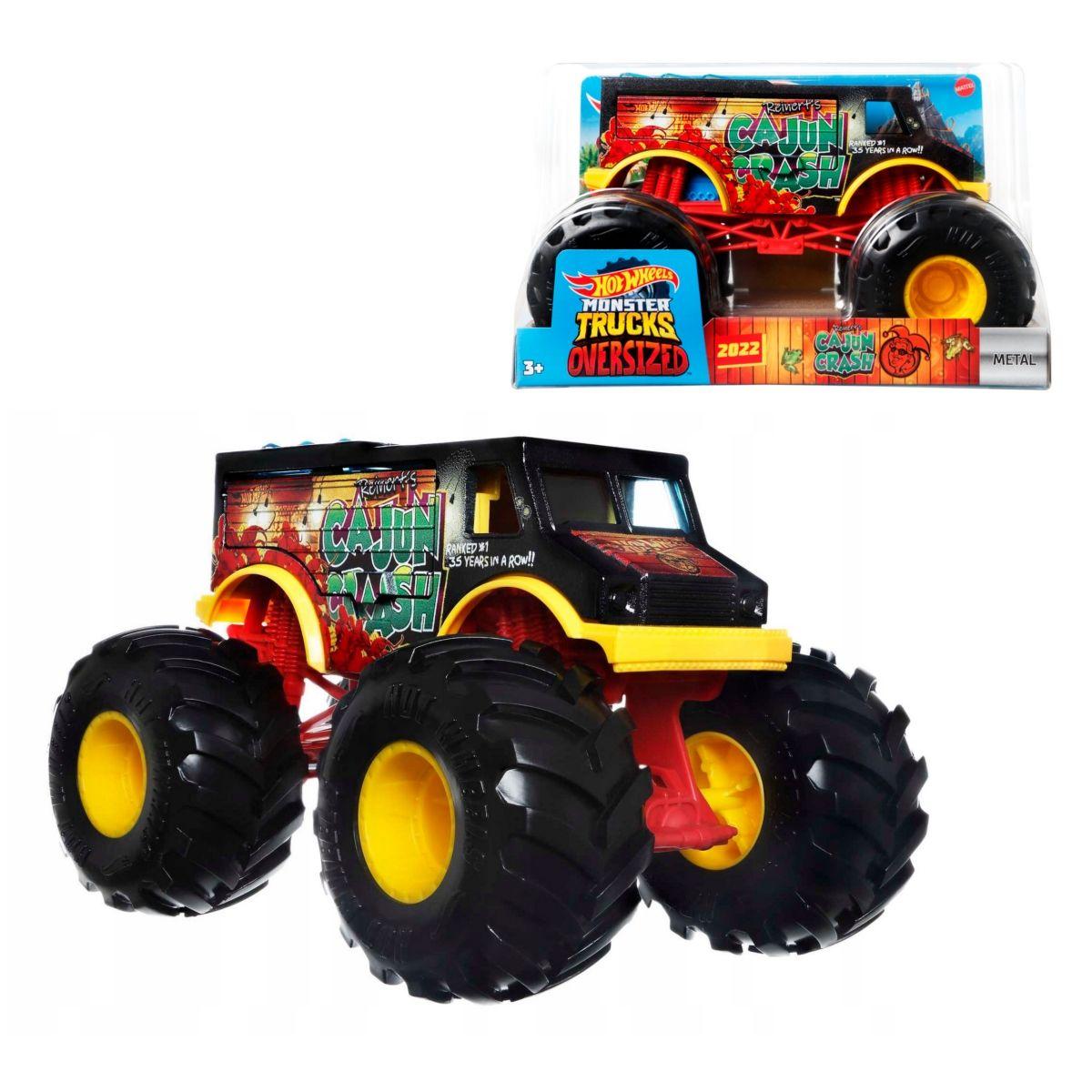 Hot Wheels Monster Trucks Escala 1:24 - Cajun Crash-0