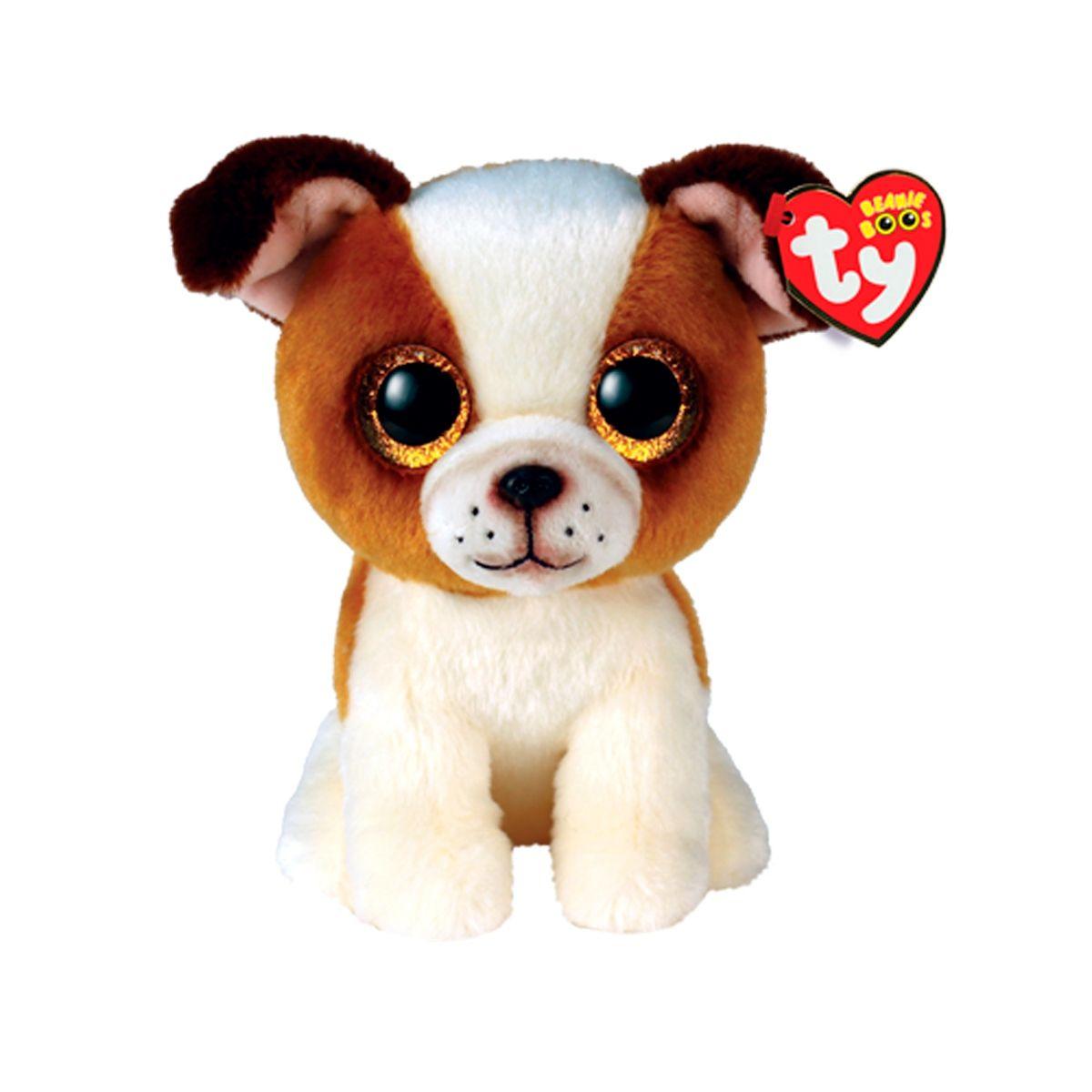 Ty Beanie Boos Hugo Perro Café/Blanco Regular-1