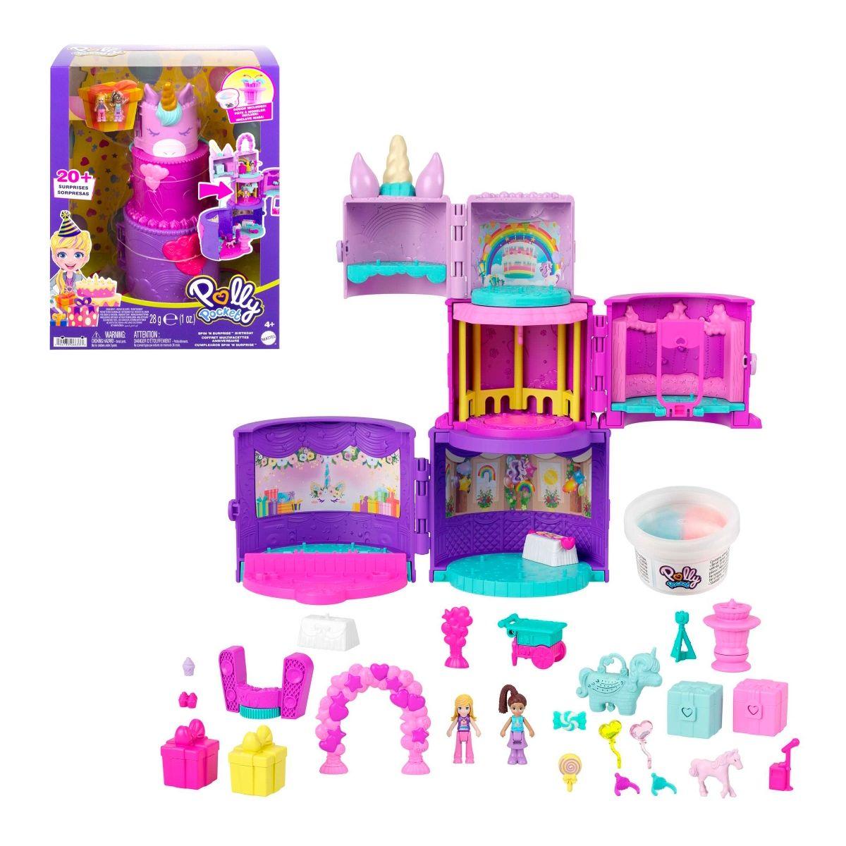 Polly Pocket Mundos De Sorpesas Pastel De Cumpleaños-0