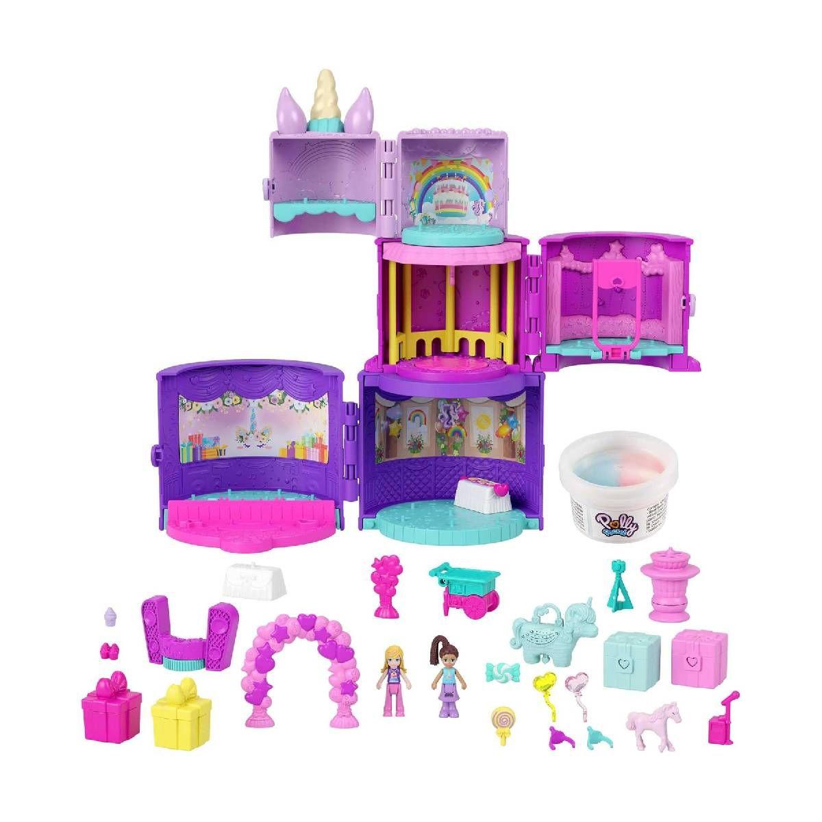 Polly Pocket Mundos De Sorpesas Pastel De Cumpleaños-2