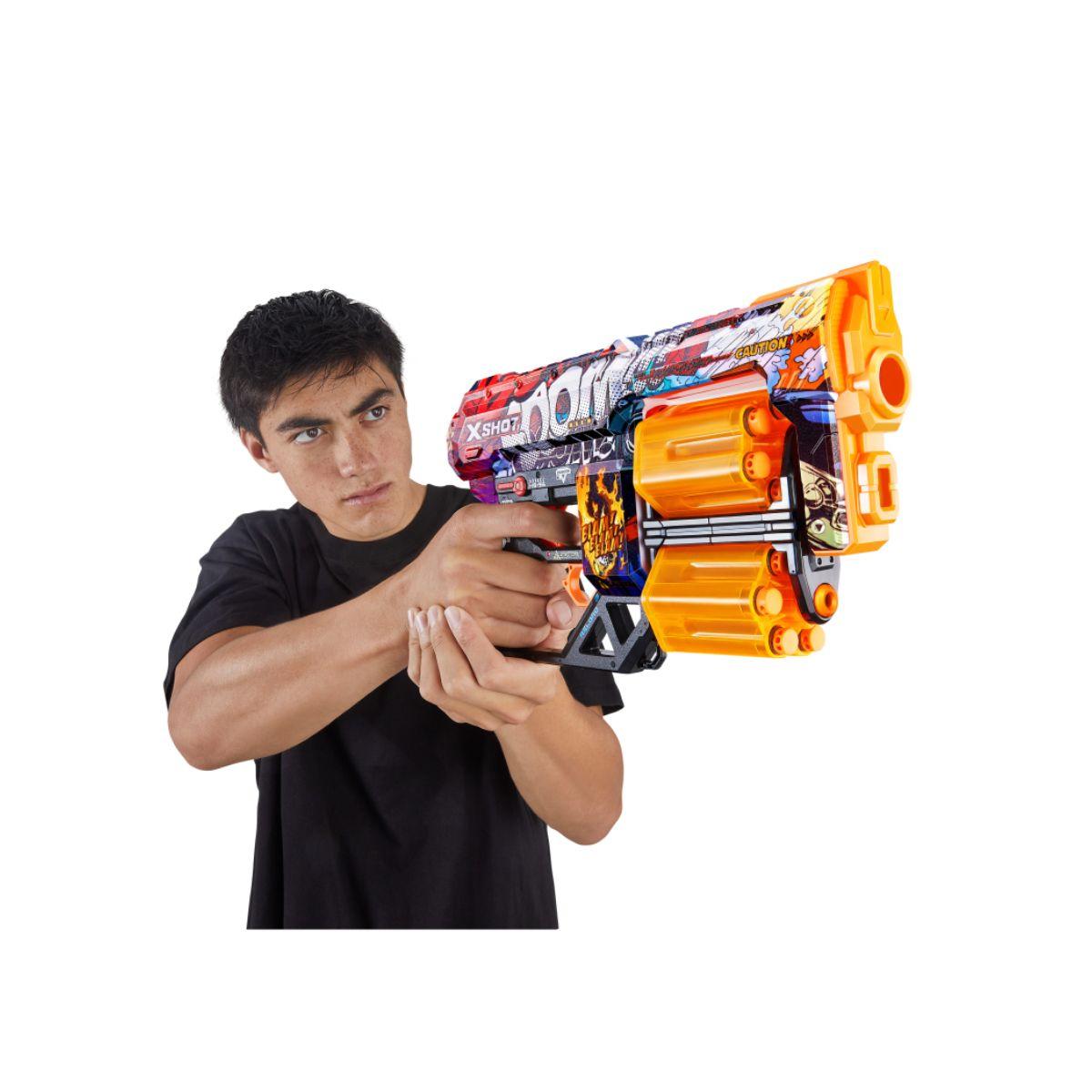 Lanza Dardos Dread Skins Con 12 Dardos X-Shot - Boom-2