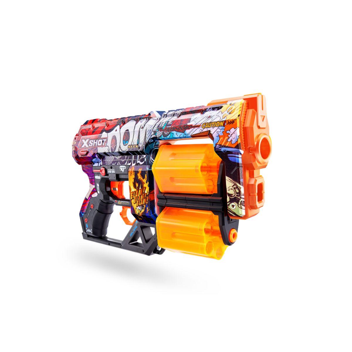 Lanza Dardos Dread Skins Con 12 Dardos X-Shot - Boom-5