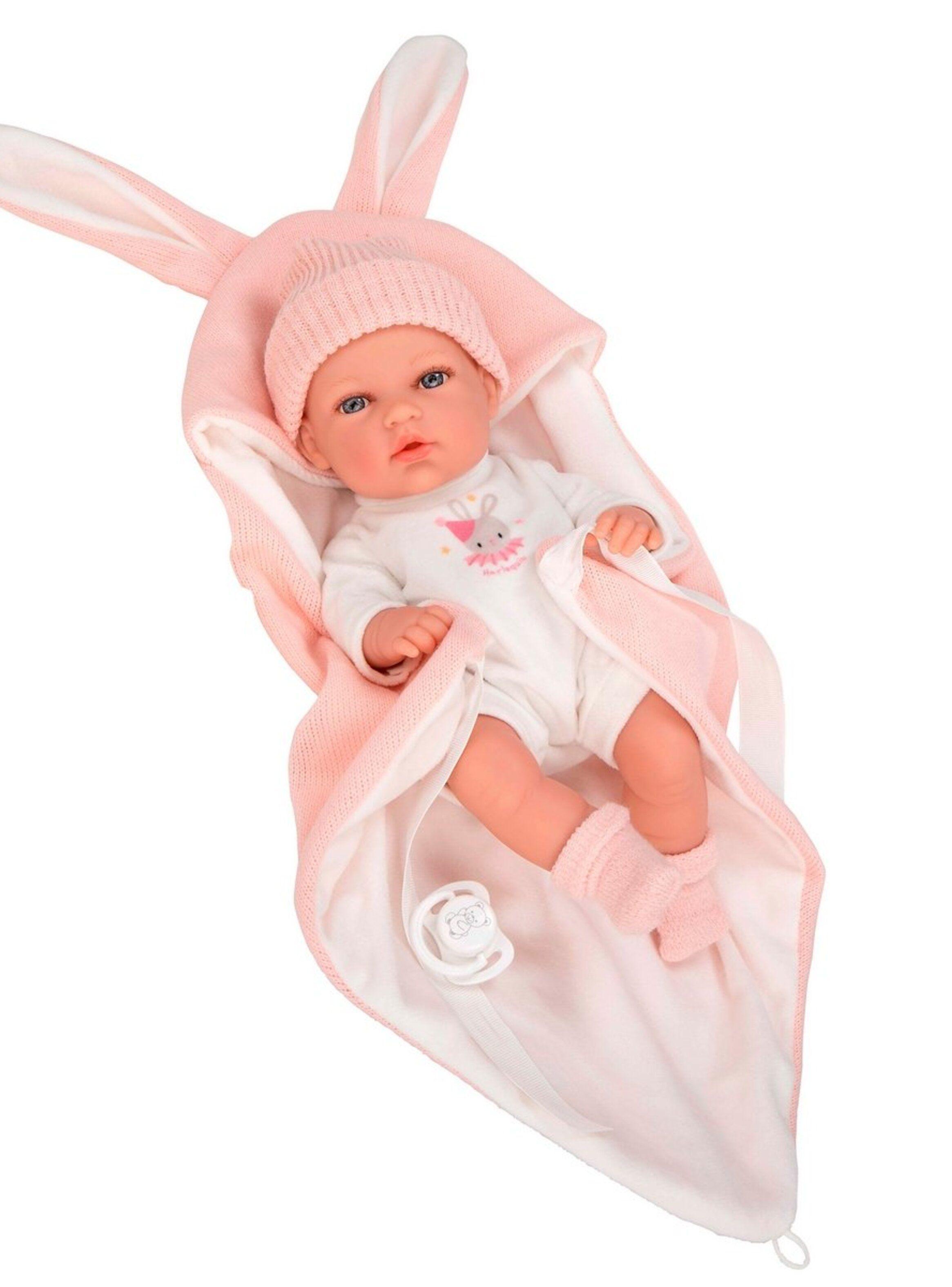 Muñeca Elegance Natal Rosa Con Saco De Dormir 30 Cm Arias-6