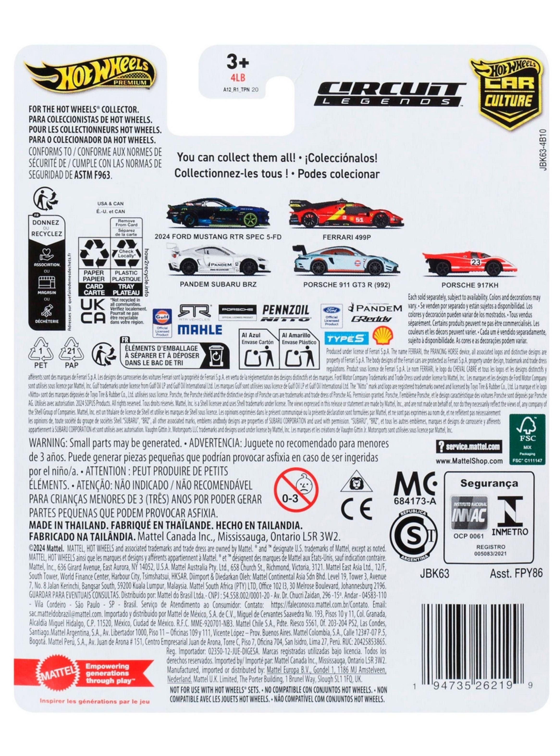 Hot Wheels Collector Vehículo De Colección Auto Porsche 917k-2