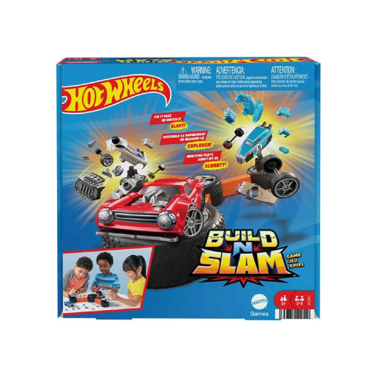 Mattel Games Juego De Mesa Hot Wheels Construye Y Destruye-7