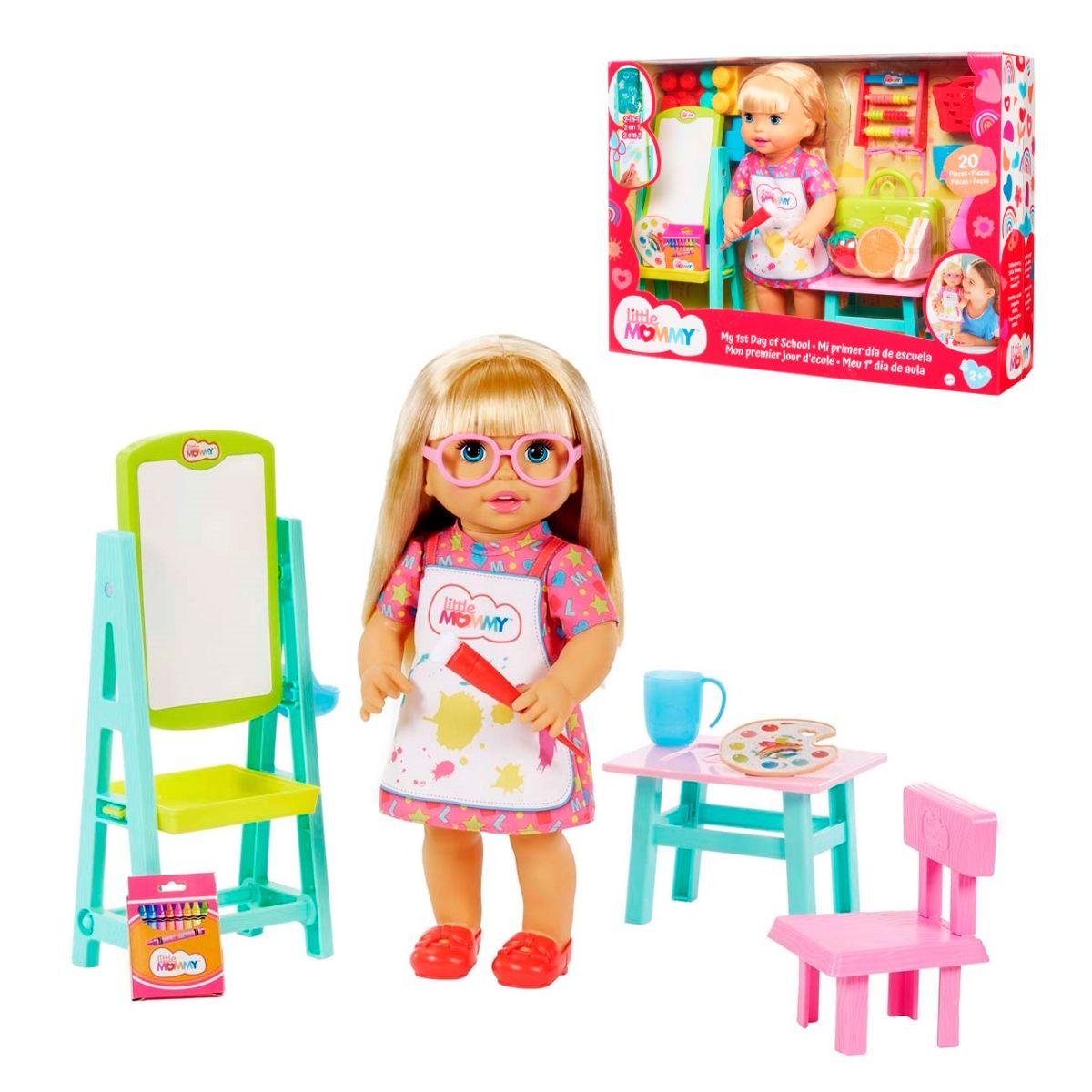 Little Mommy Mi Primer Dia De Clases Mattel - Rubia-0