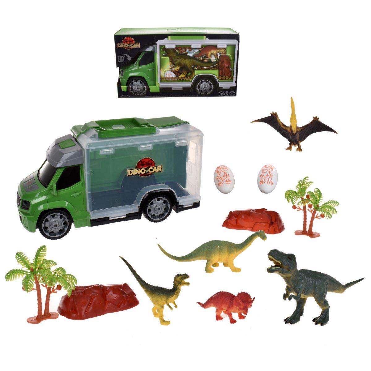 Camion Transporte De Dinosaurios De 33 Cms-0