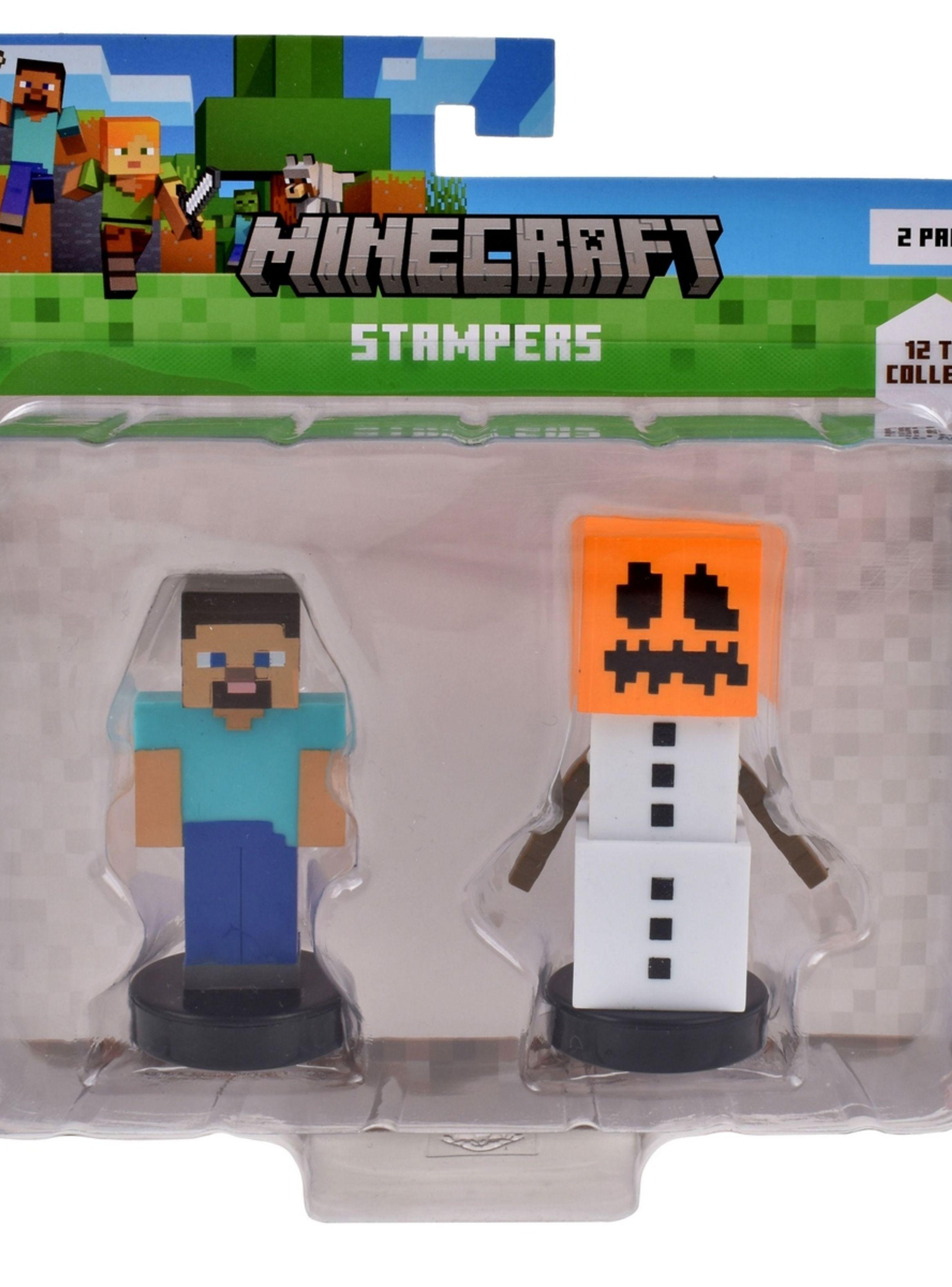 PACK DE 2 FIGURAS TIMBRE MINECRAFT - STEVE-2
