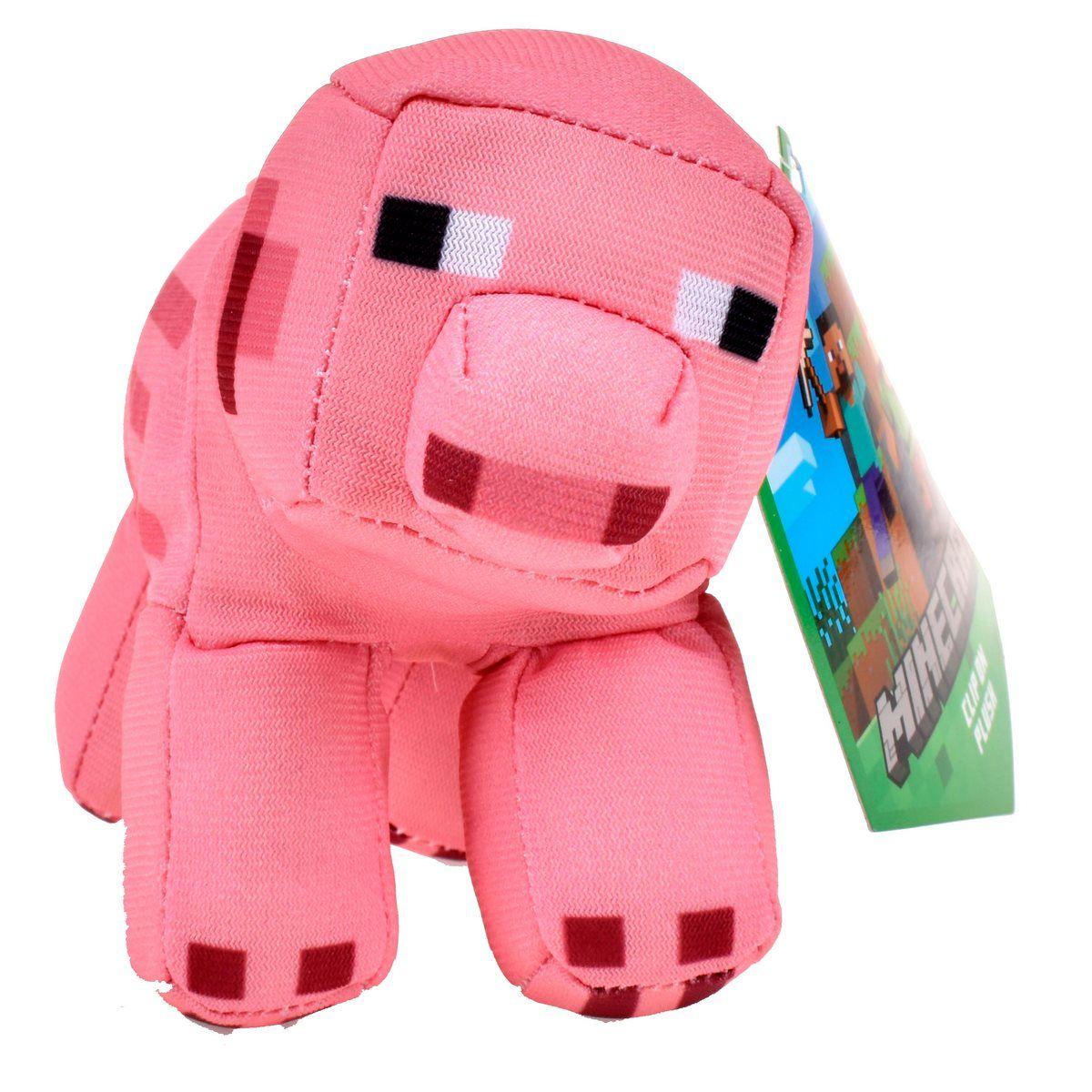 PELUCHE CON CLIP MINECRAFT - CERDO-5