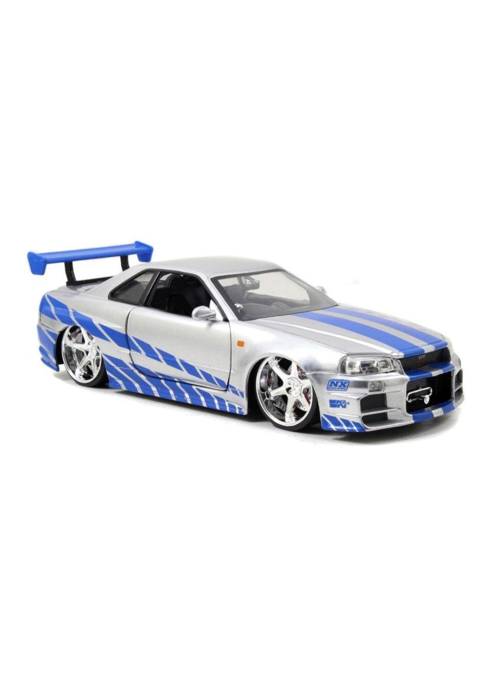 Vehiculo R&f 1:24 2002 Nissan Skyline Gt-r R34 Jada-1