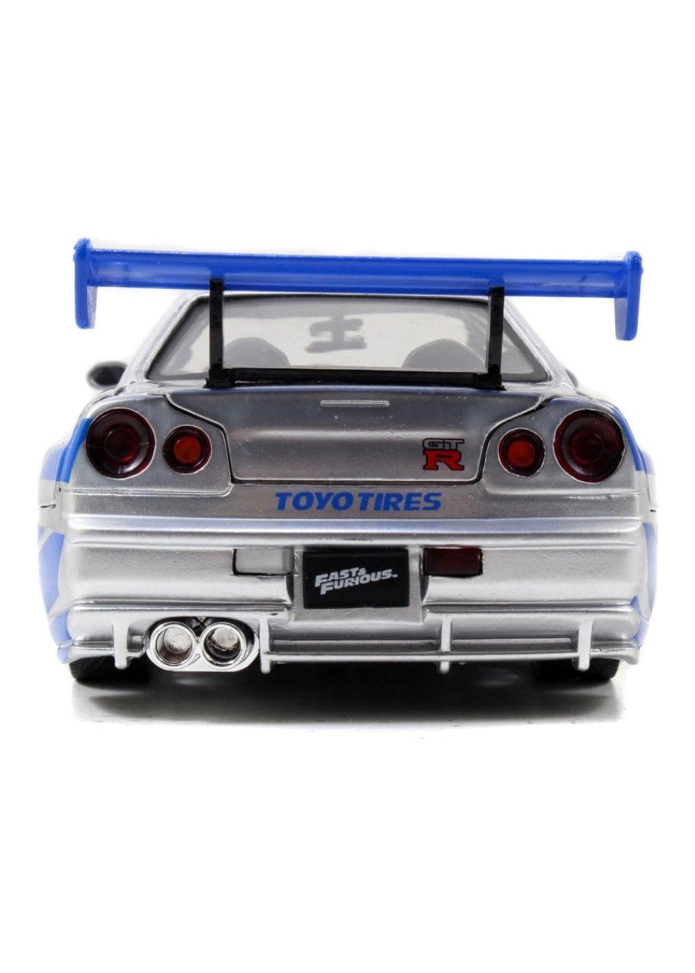 Vehiculo R&f 1:24 2002 Nissan Skyline Gt-r R34 Jada-3