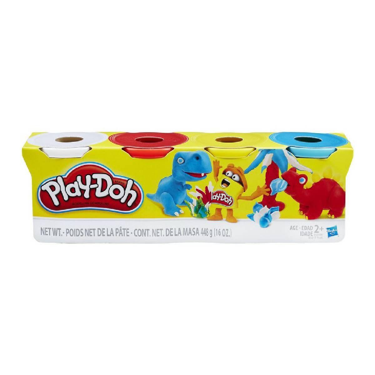 Masas didácticas Play Doh pack de 4 colores 100% naturales-2