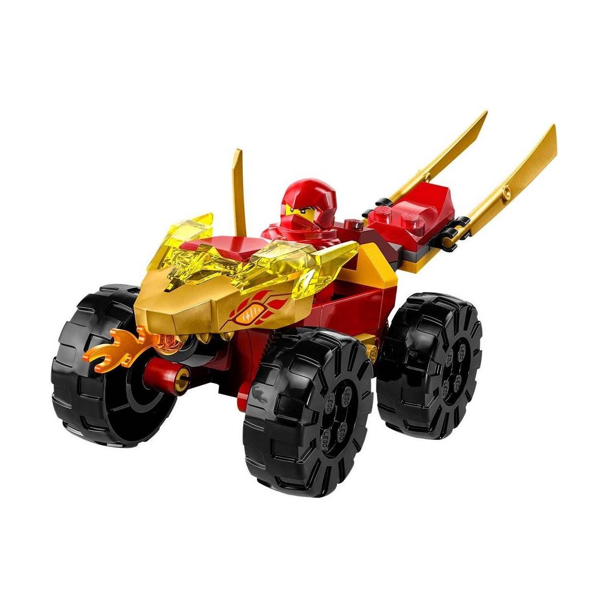 BATALLA EN COCHE Y MOTO DE KAI Y RAS LEGO NINJAGO-9