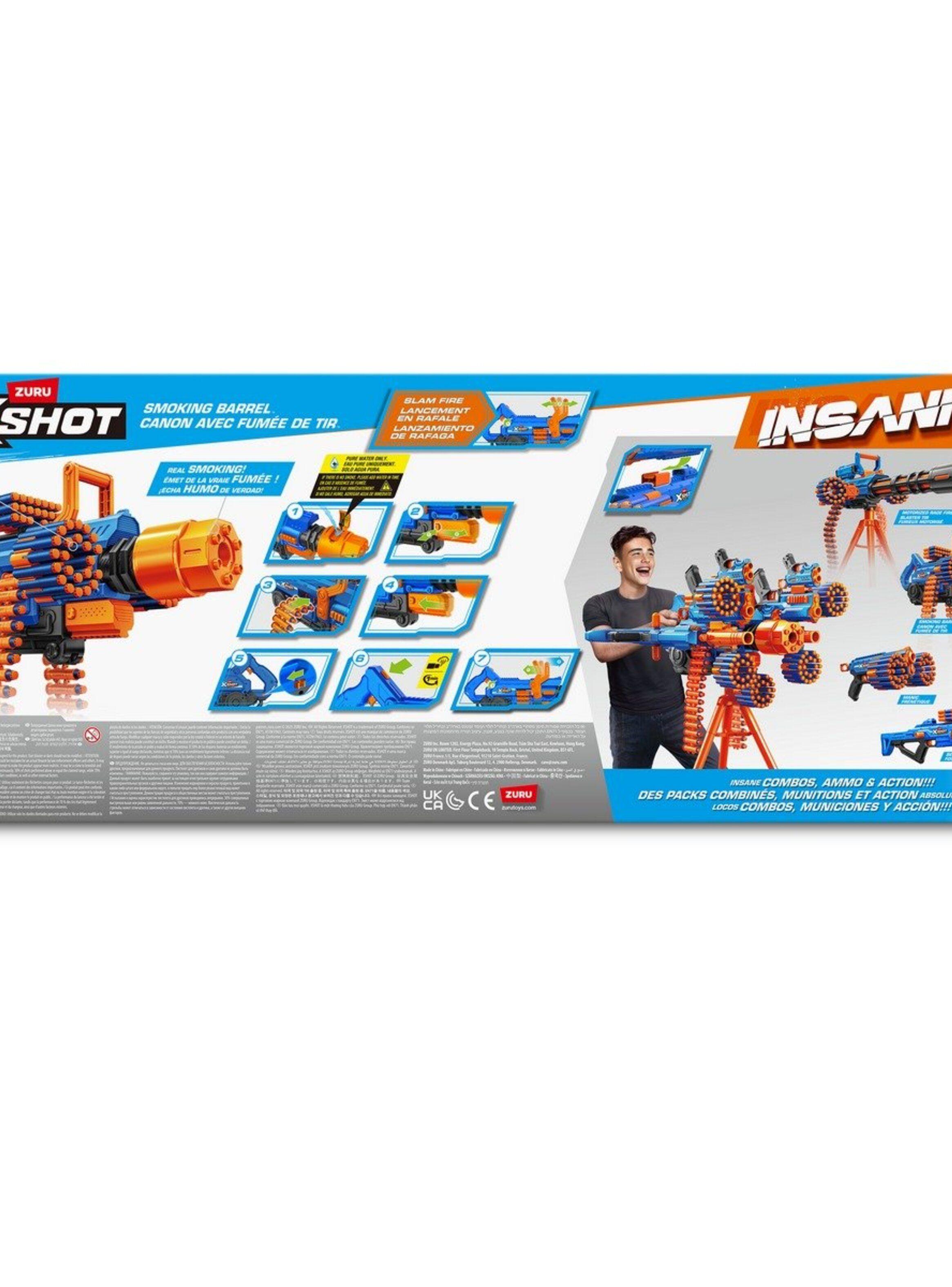 Lanza Dardos Insanity Smoking Barrel Con 72 Dardos X-Shot-2