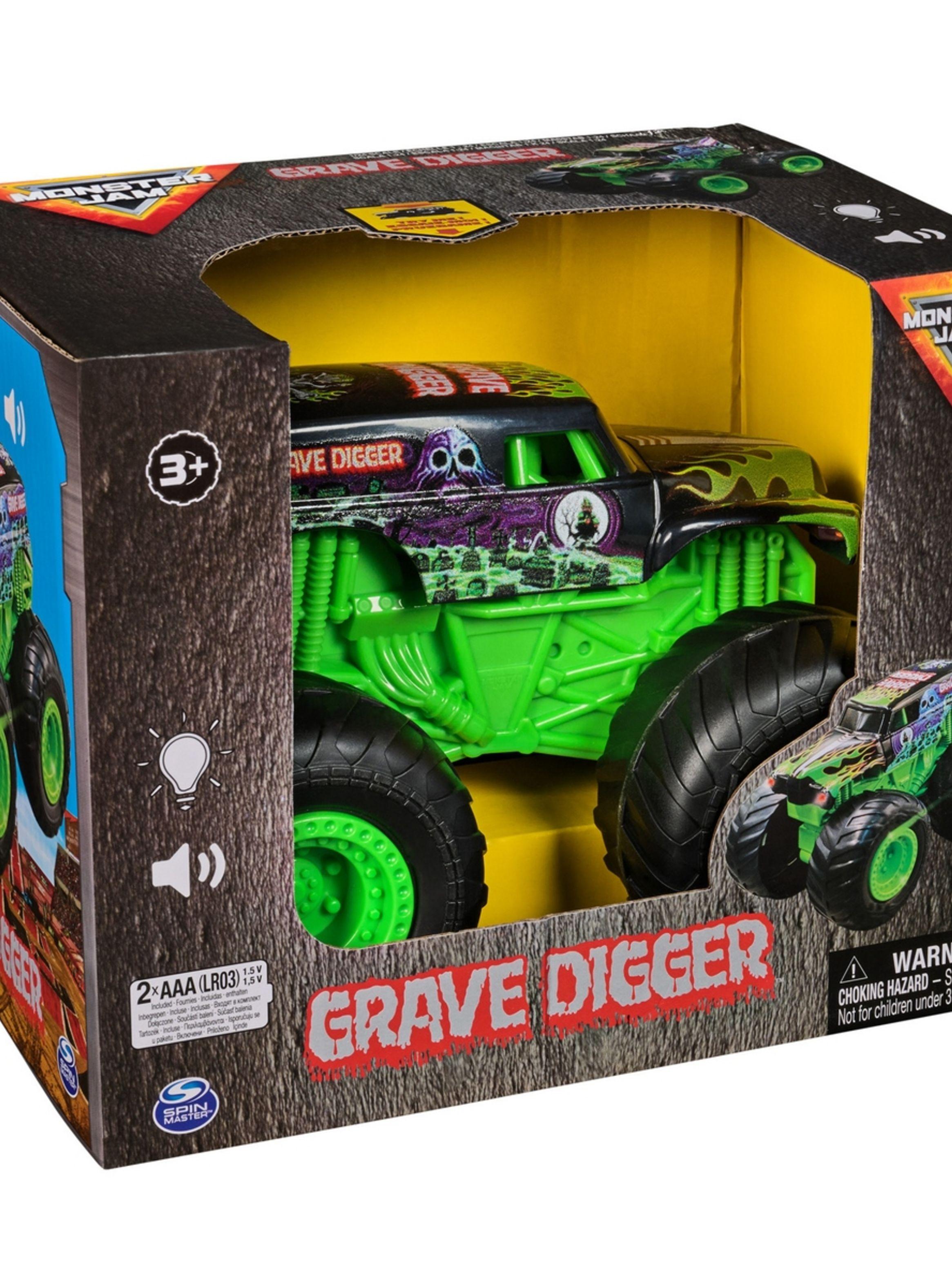Vehículo Monster Jam 1:24 Grave Digger luces y sonido-1