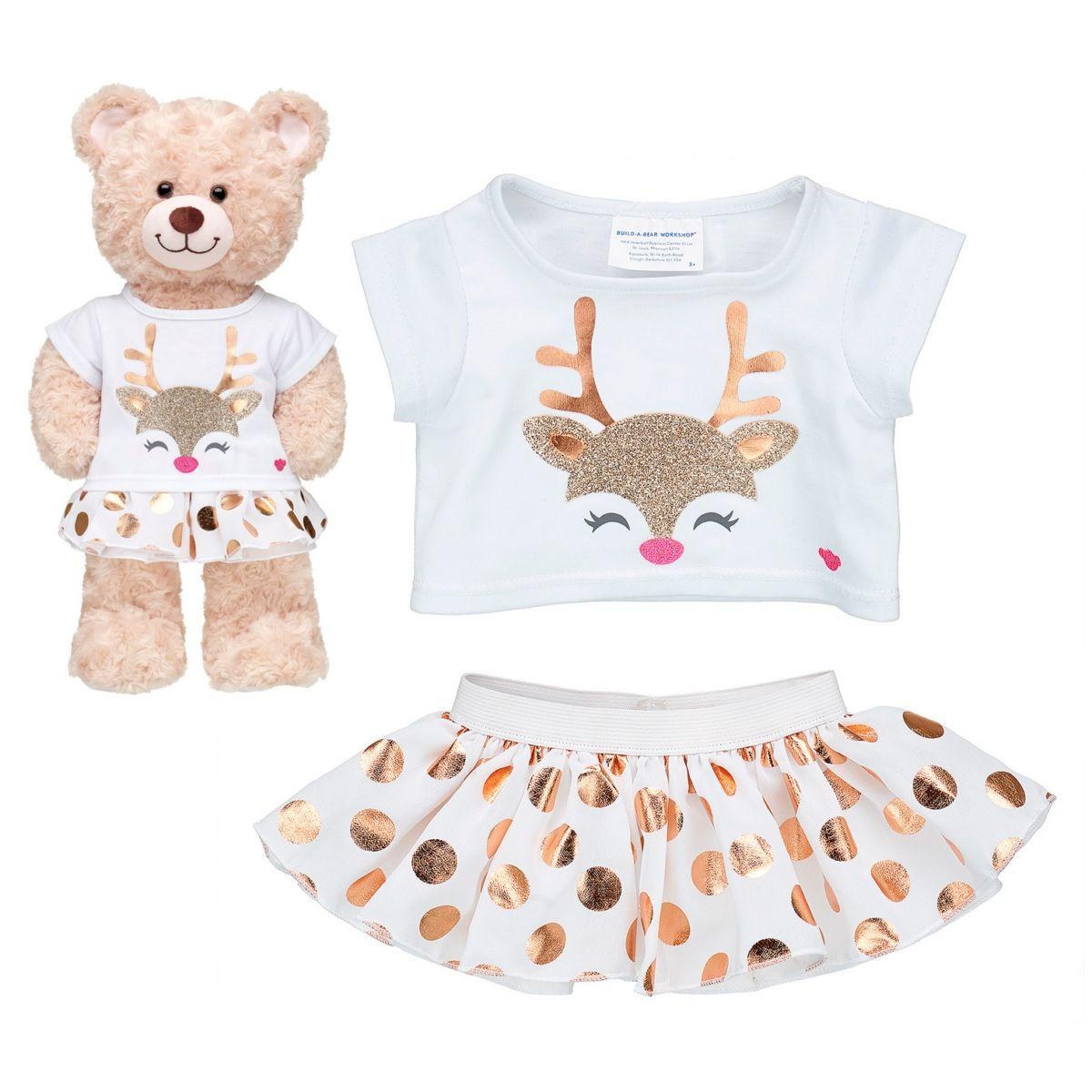 Falda Puntos Con Polera Reno Merry Mission Build-A-Bear-1