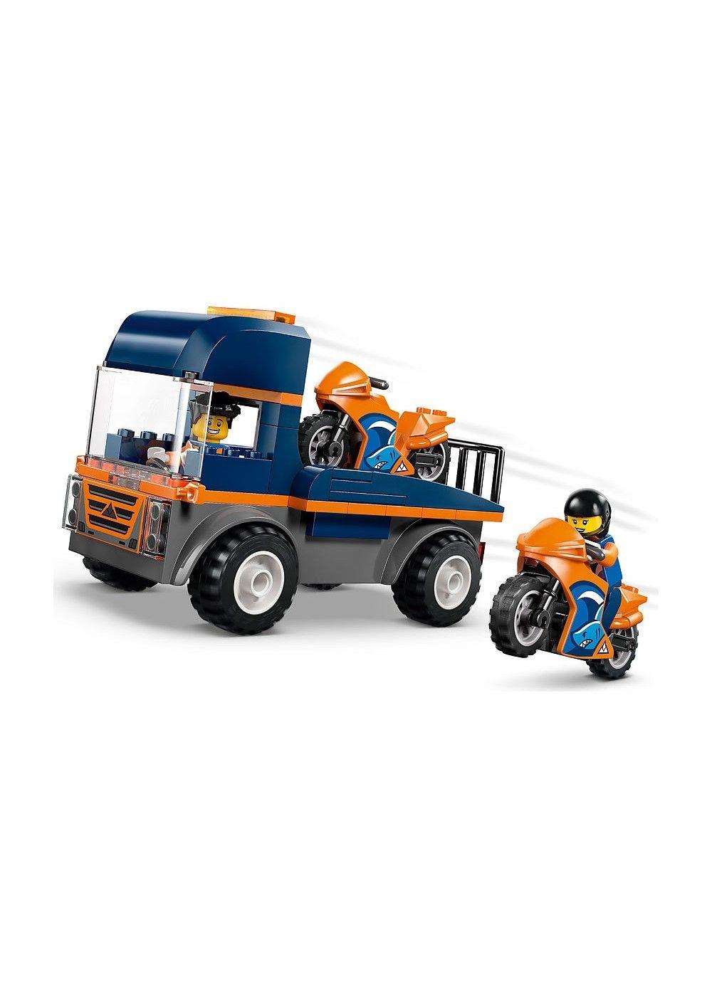 CAMION DE TRANSPORTE DE MOTOS LEGO CITY-3