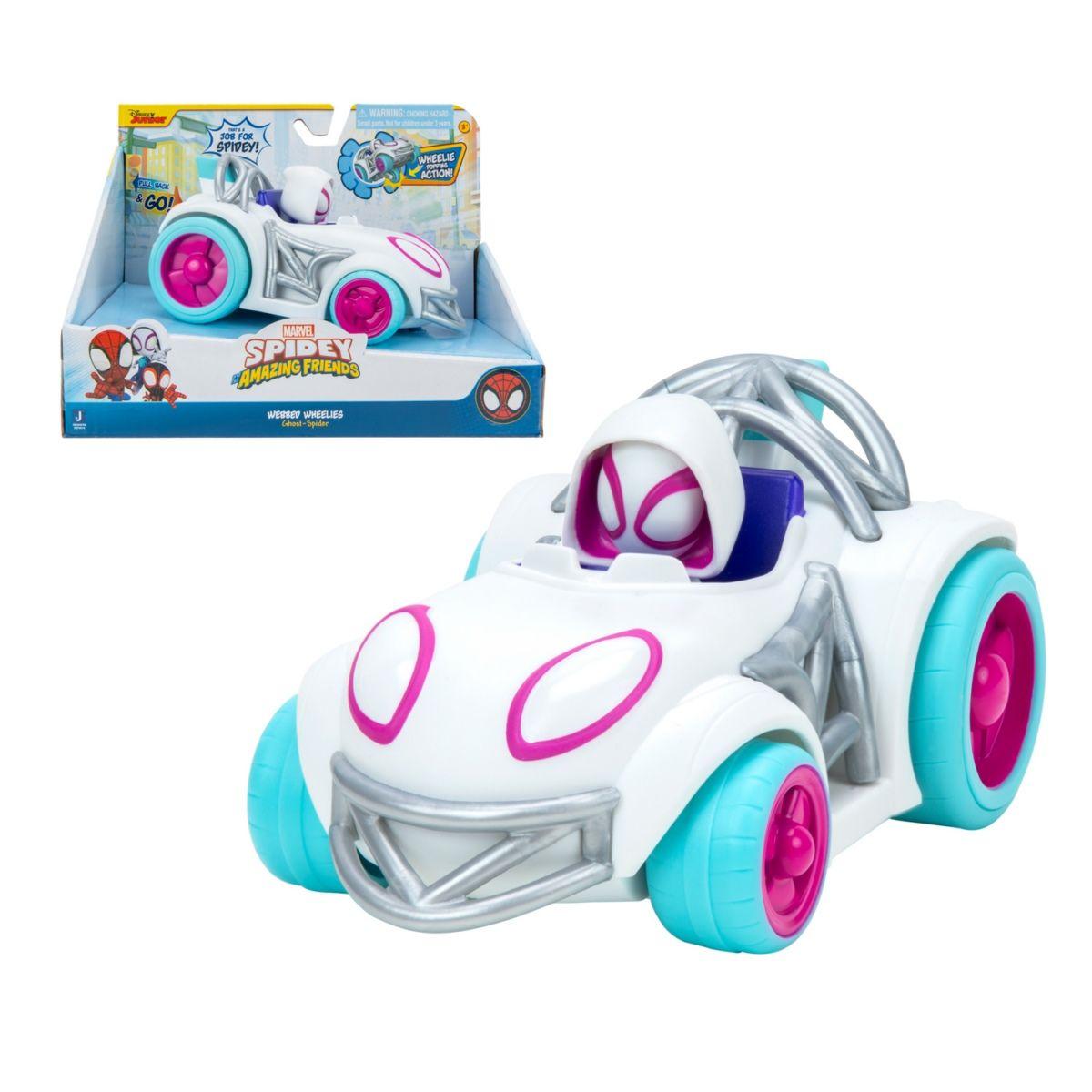 Pull Back Vehicle Webbed Wheelies Ghost Spidey-0
