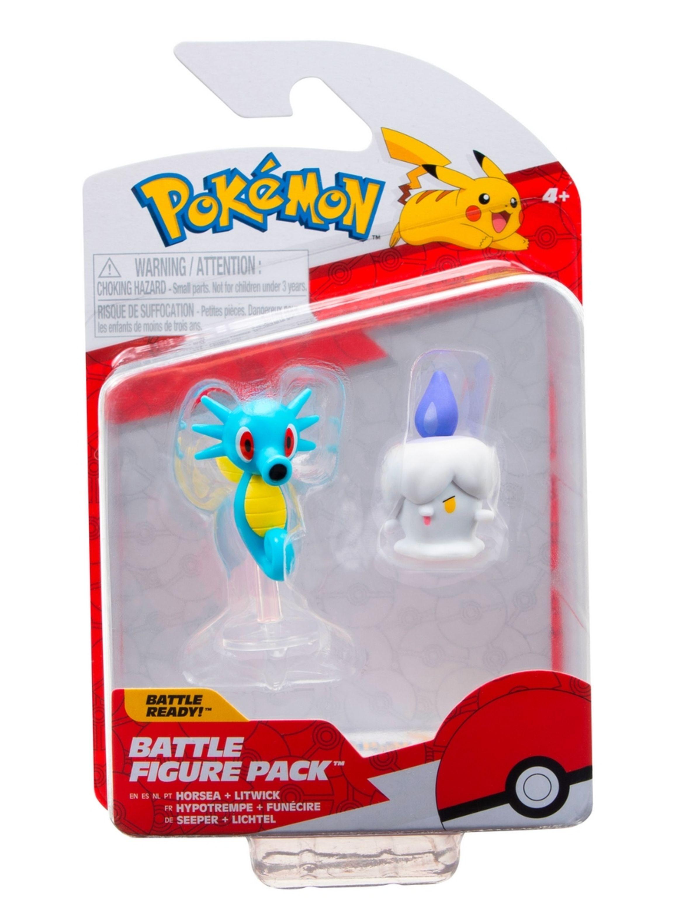 Set 2 figuras de entre 5 a 8 cm pokémon - horsea + litwick-2