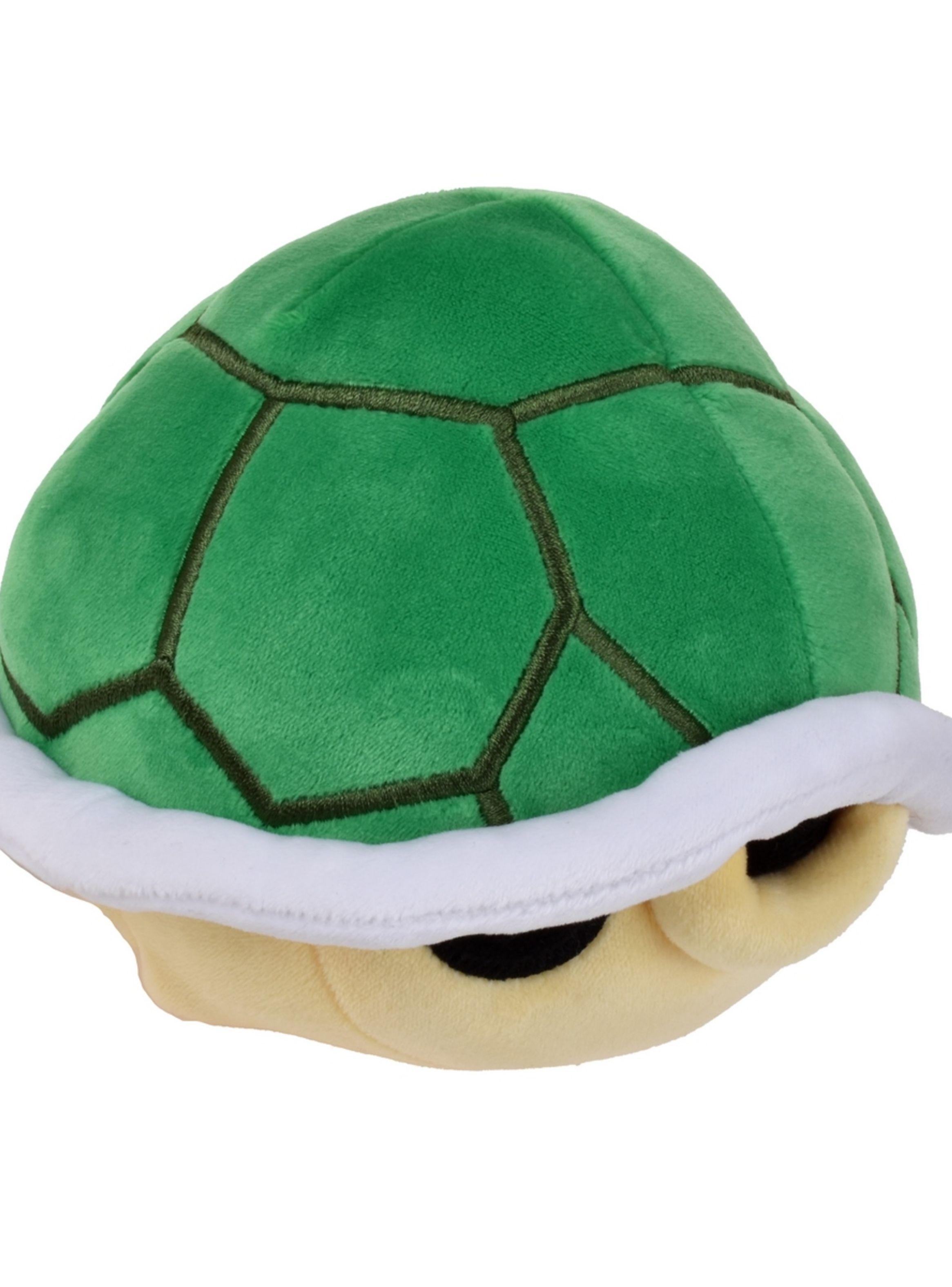 Peluche con sonido super mario de nintendo - caparazón verde-3