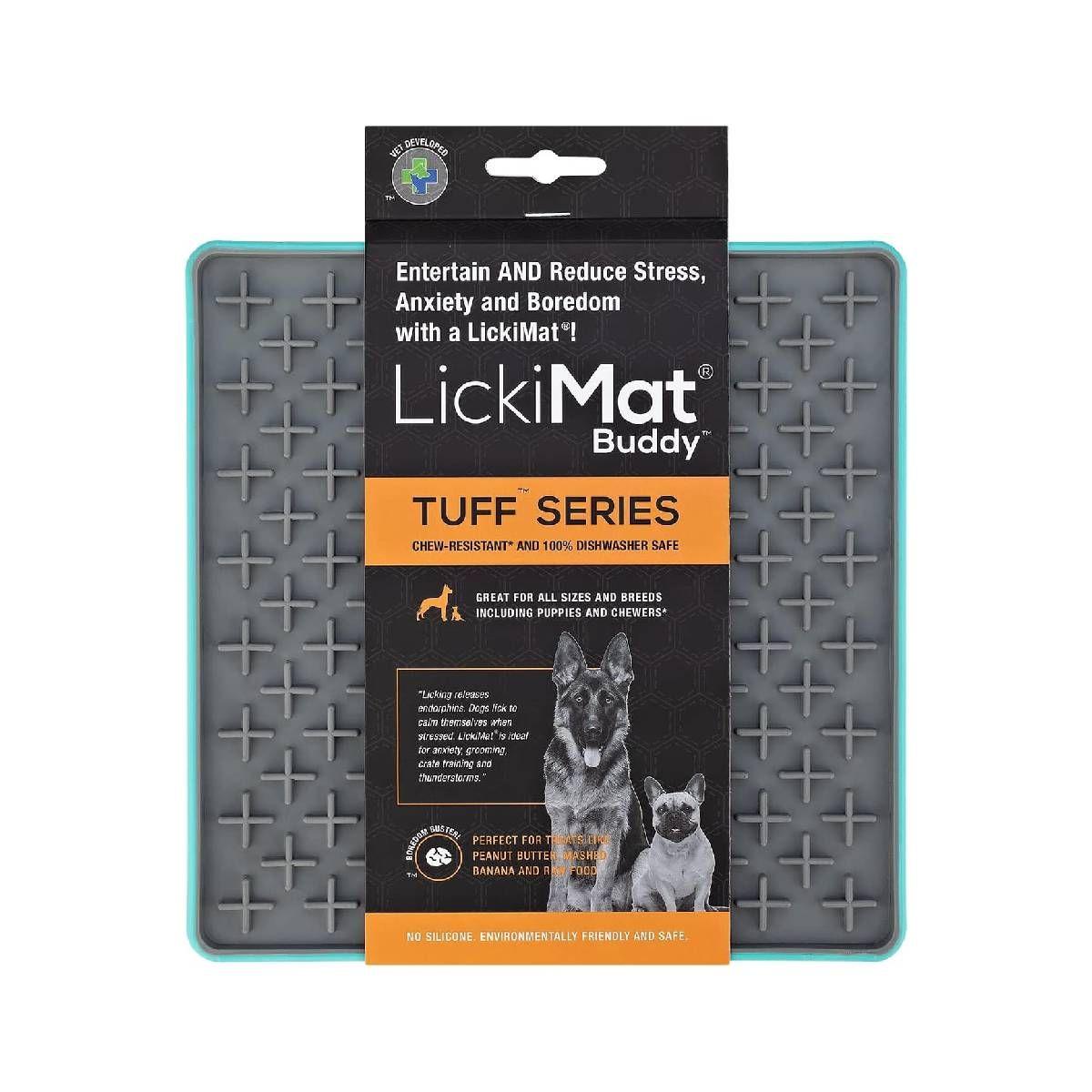 Lickimat Buddy Duro Turquesa Para Perros-5