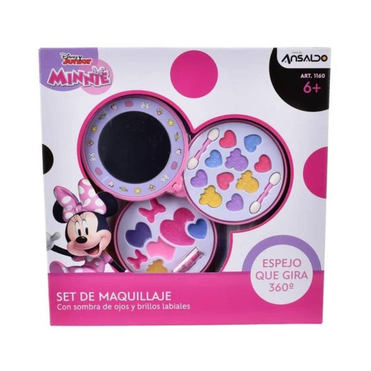 Set Circular Con Tres Pisos De Cosmeticos Minnie-2