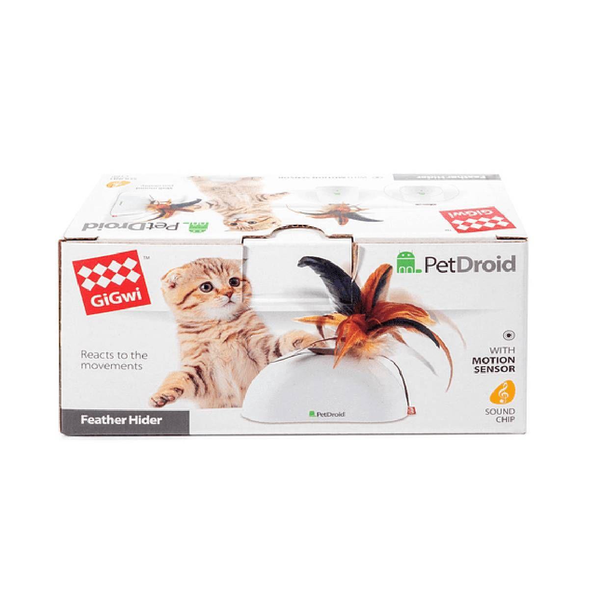 Gigwi Feather Hider Pet Droid Pluma, Sonido y Sensor Movim-4