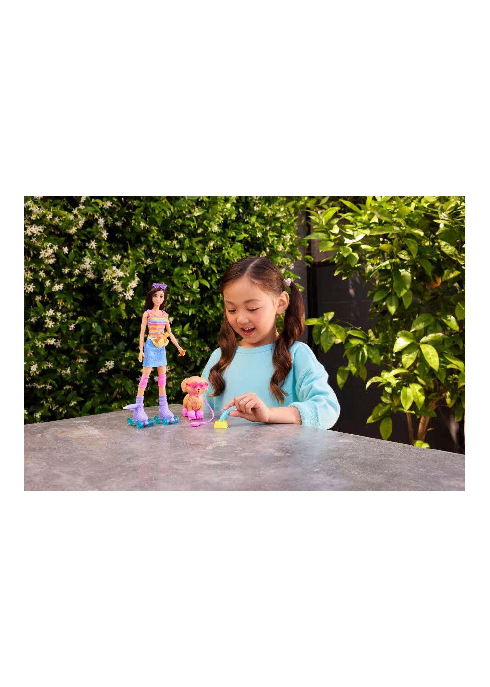 Barbie Pets Skate and Run Muñeca con Perrito y Patines-2