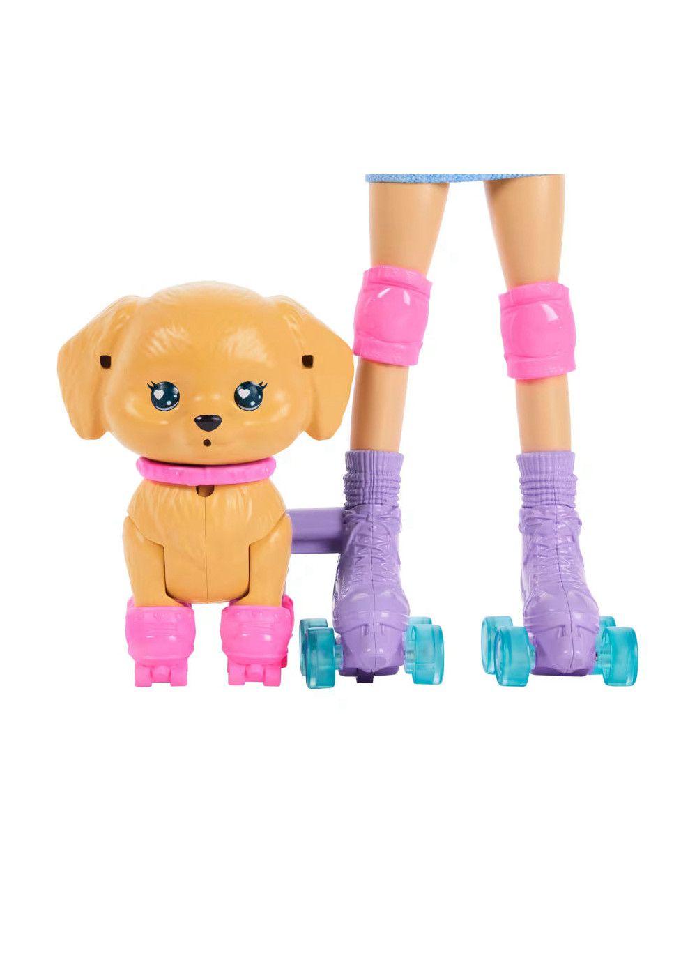 Barbie Pets Skate and Run Muñeca con Perrito y Patines-4
