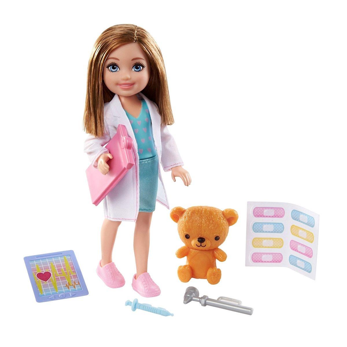 Barbie Chelsea Aprendiendo Profesiones Mattel - Doctora-0
