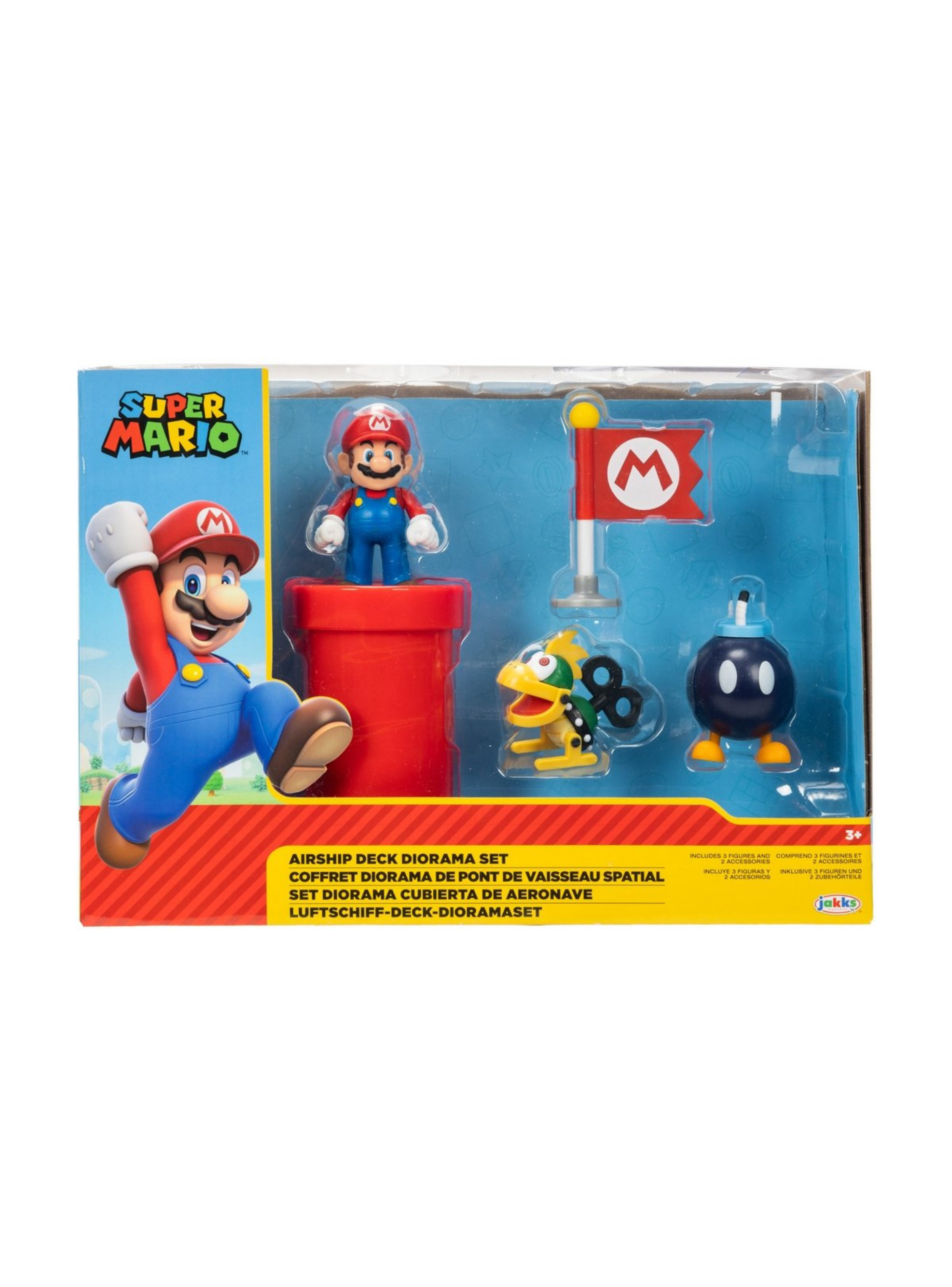 Playset Figura 6 Cm Bowser Airship Deck Super Mario Nintendo-2