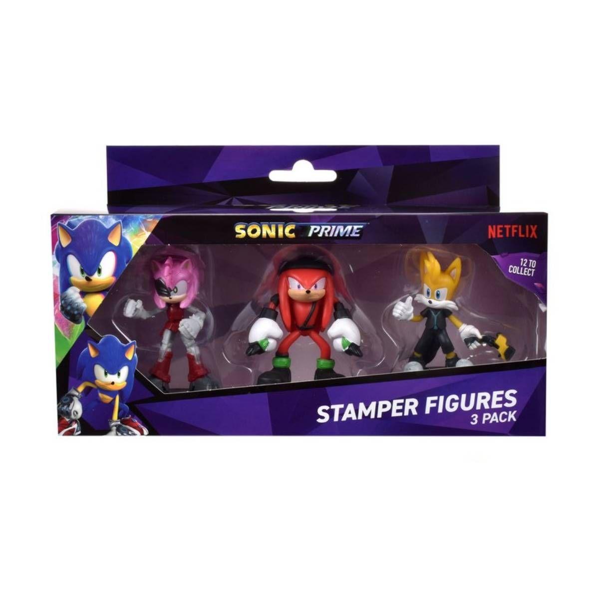Pack 3 Figuras Timbre De 7 Cms Sonic - Knuckles-2