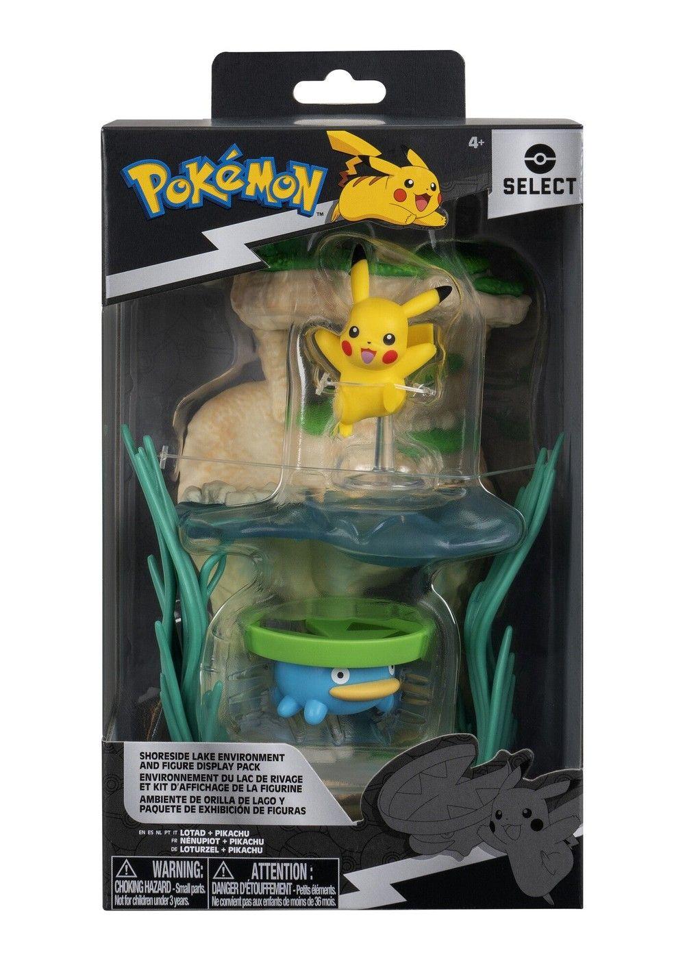 Pokémon Figura Select 15 cm Environment - Lotad + Pikachu-1