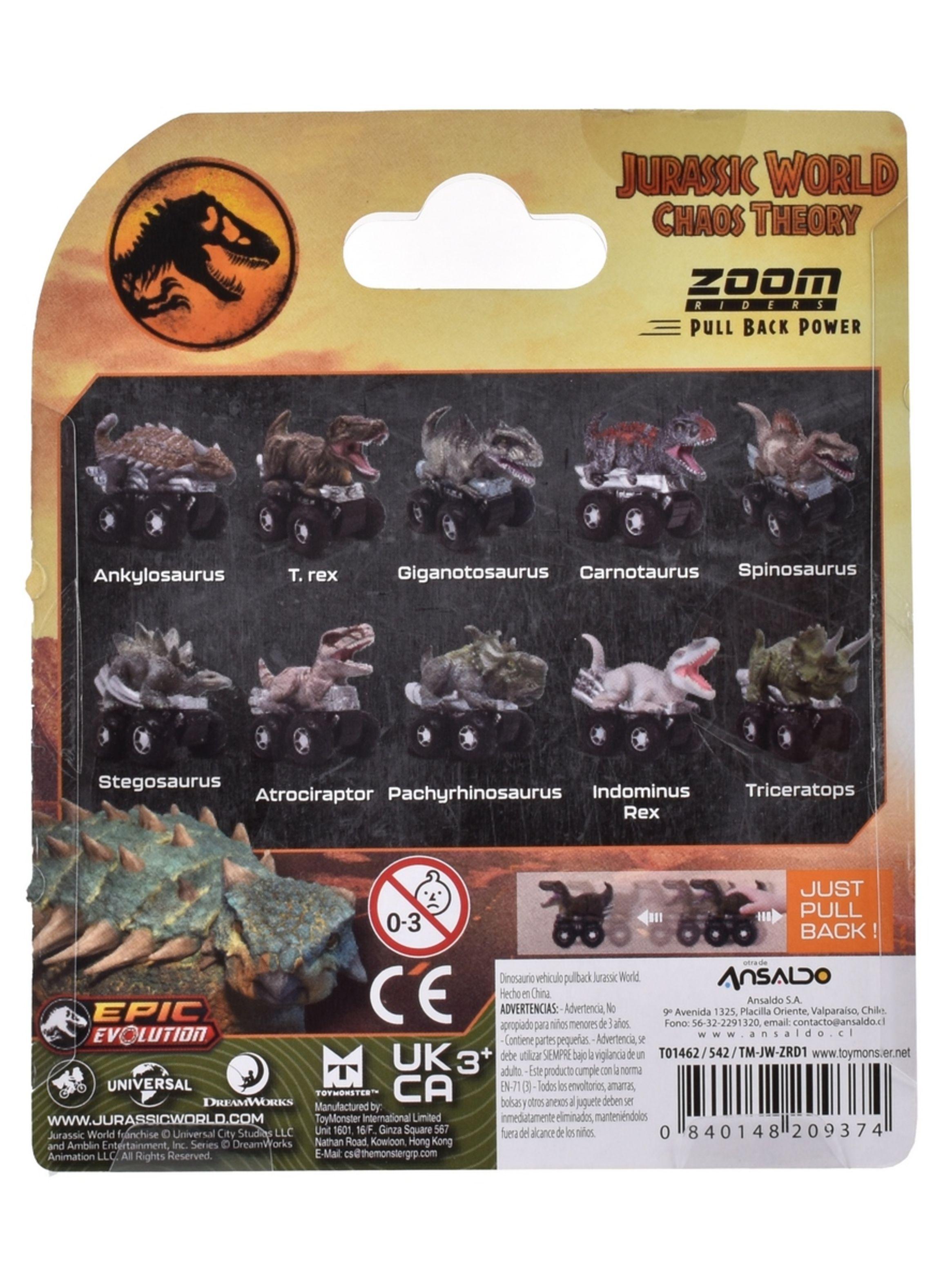 Vehículo Pullback Jurassic World Ankylosaurus-3