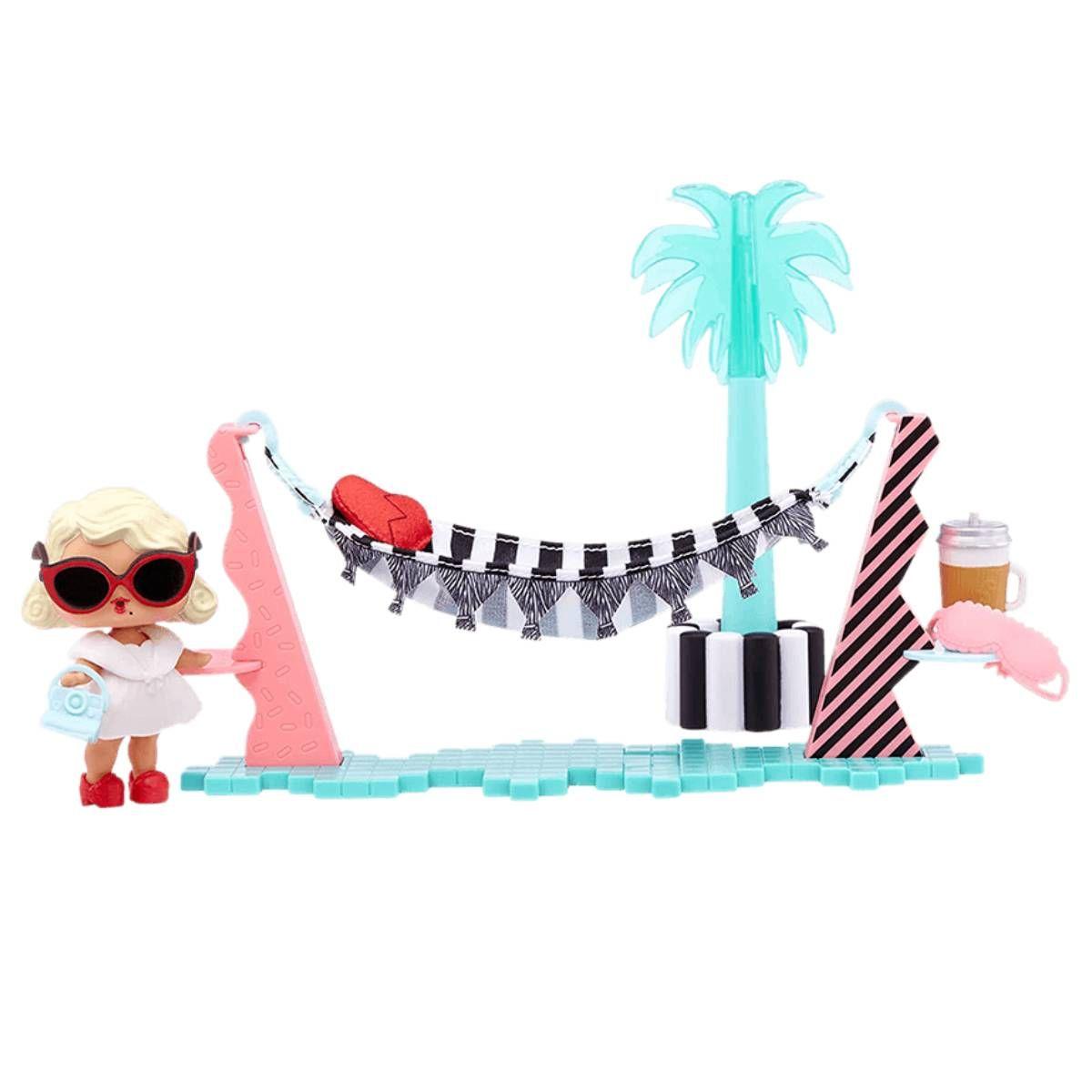 Miniset Lol House Of Surprise Con Muñeca Salón De Vacaciones-1