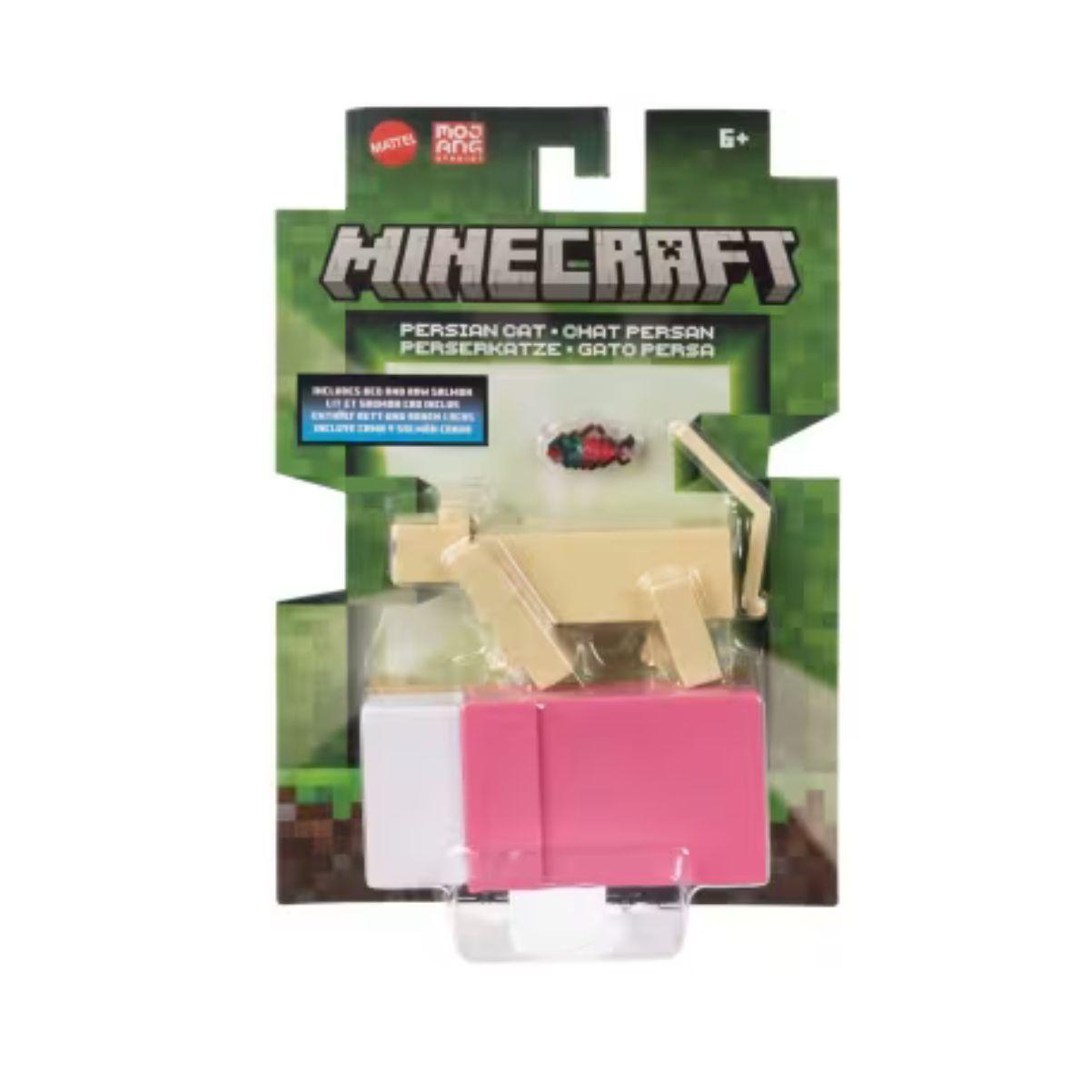 Figura de acción MINECRAFT 8 cm gato persa con accesorios-2
