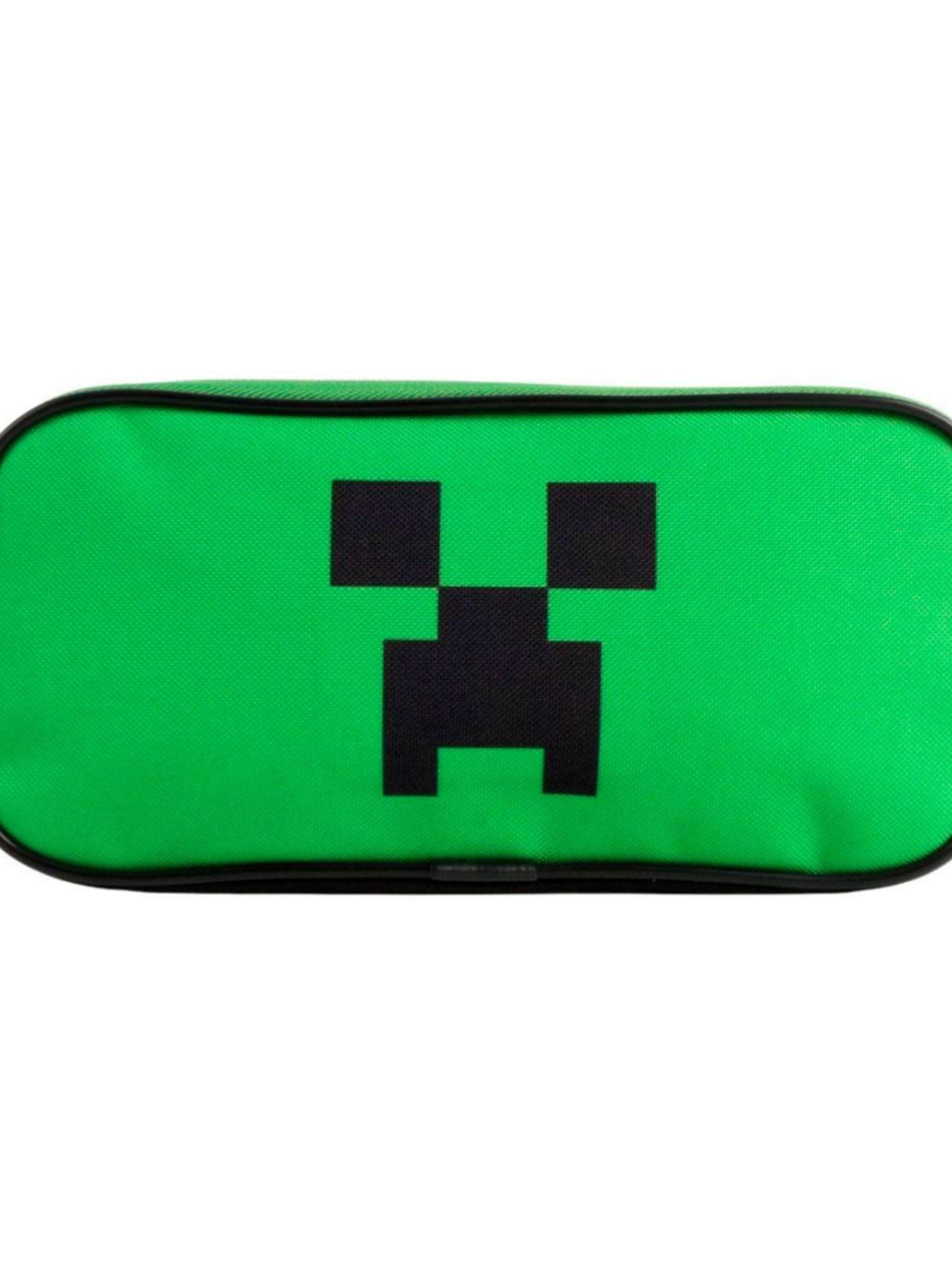 Estuche Doble Cierre 2 Diseños Minecraft - Creeper-2