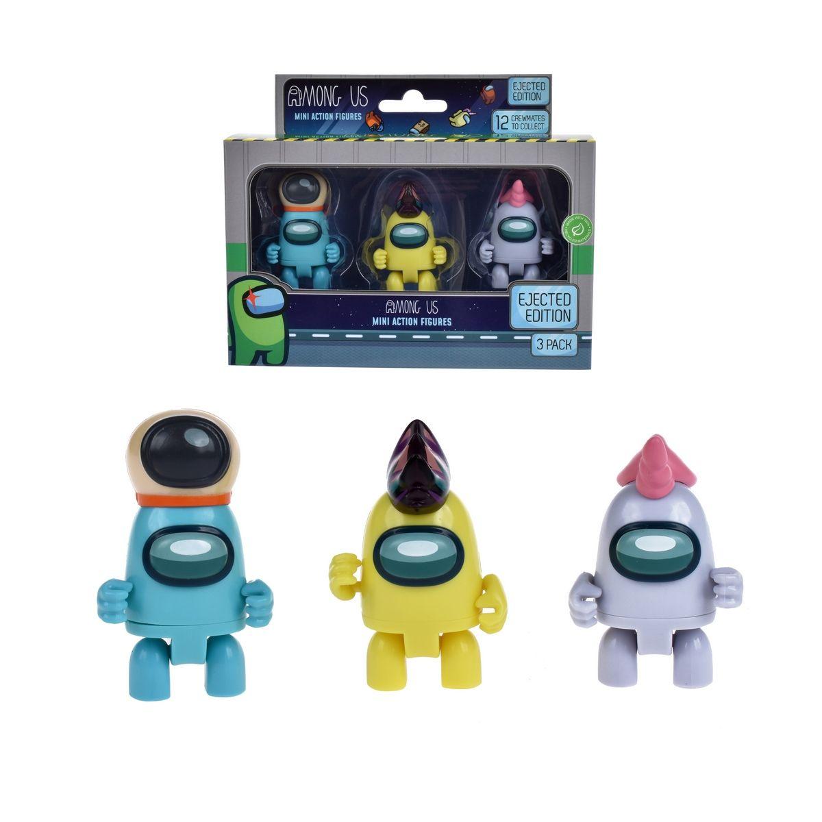 Pack De 3 FigurasAmong Us De 5 Cms - Sombrero Unicornio-1