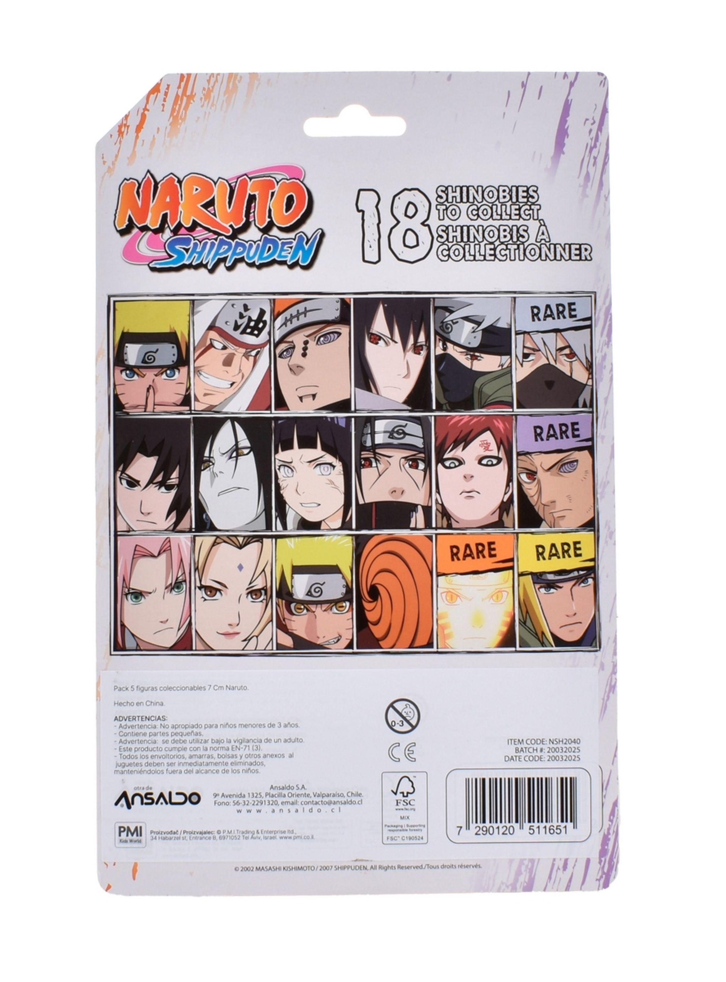 Pack 5 Figuras Coleccionables 7 Cm Naruto - Kakashi-4