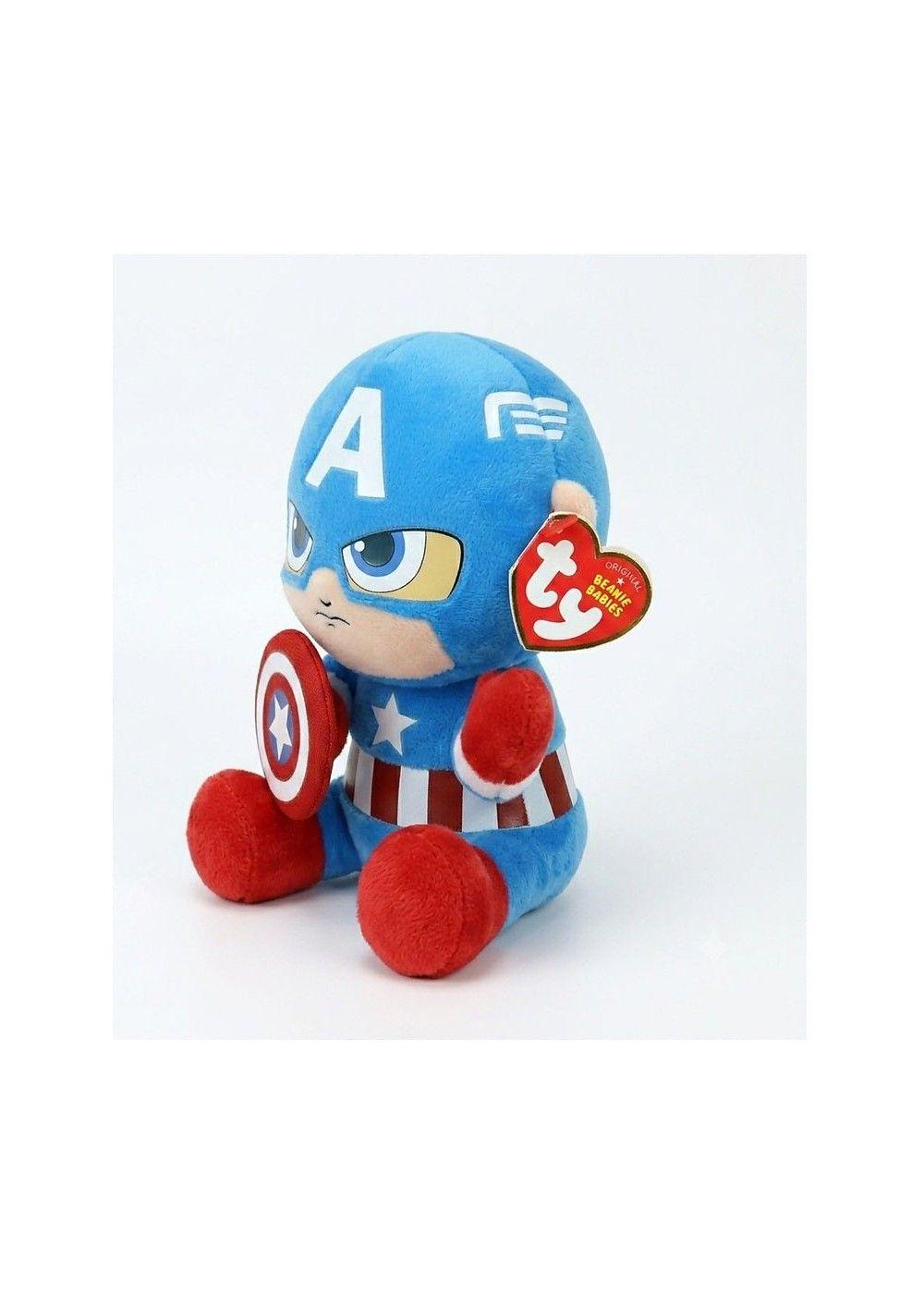 TY BEANIE BABIES MARVEL CAPITAN AMERICA REGULAR-2