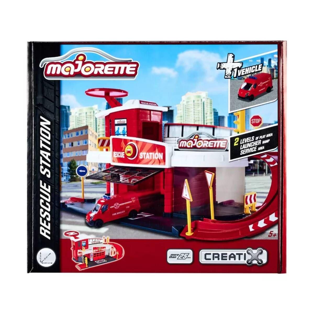Creatix Estacion De Rescate + 1 Vehiculo Majorette-7