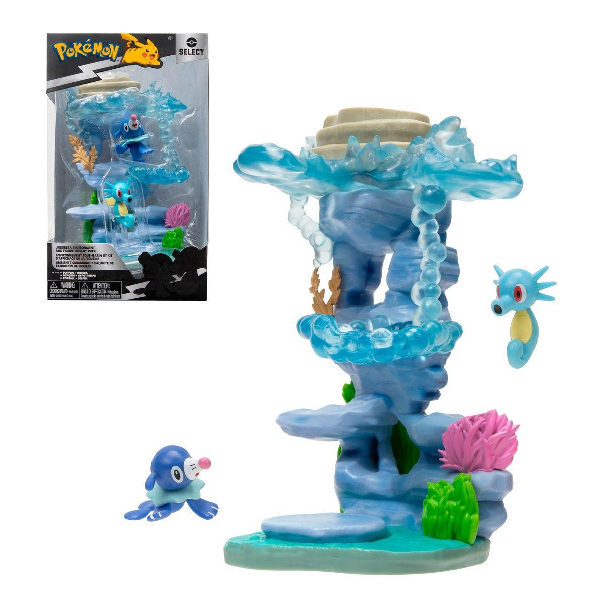 Playset Entorno Pokemon Con 2 Figuras . Popplio Y Horsea-2