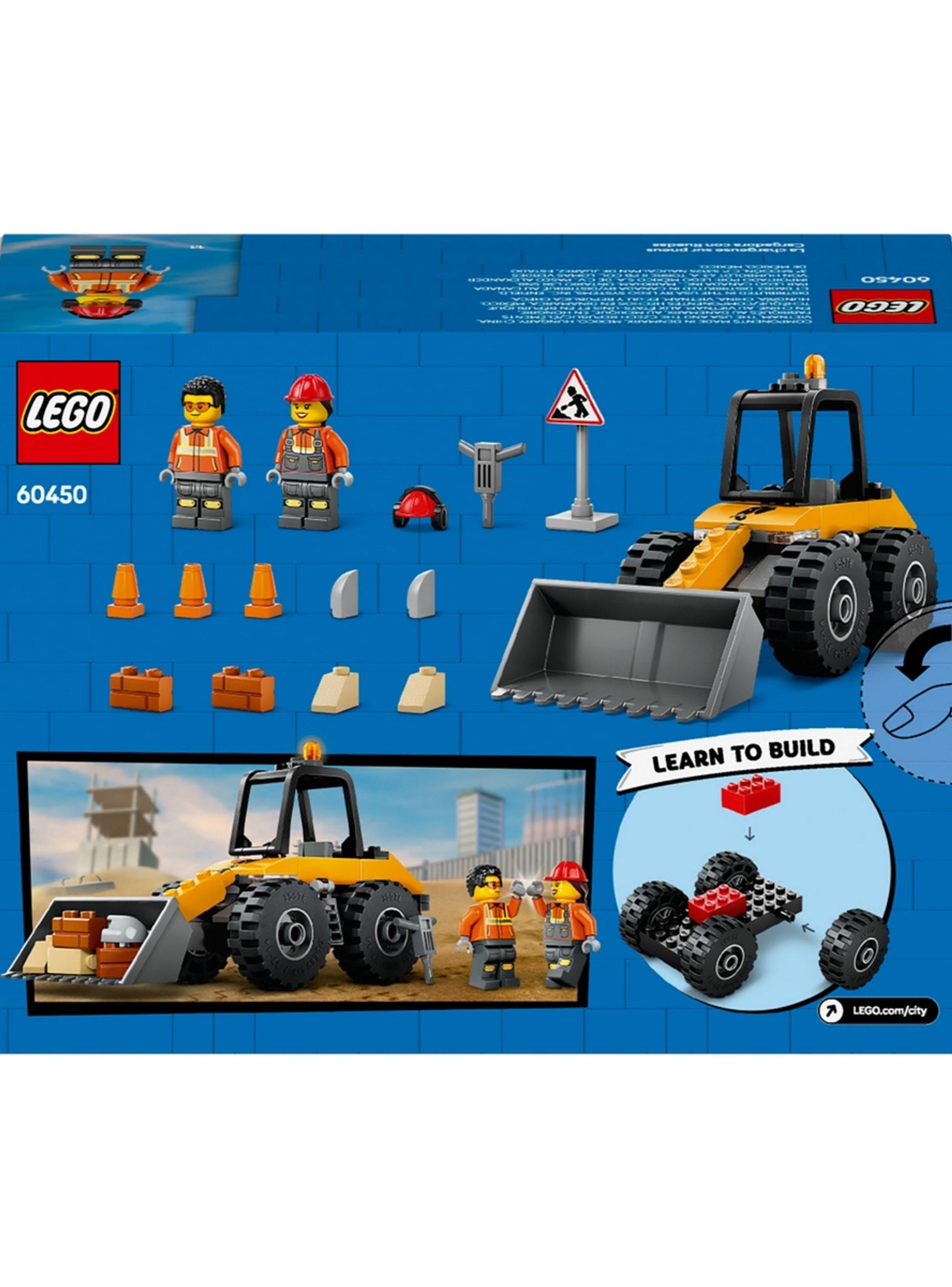 Cargadora Con Ruedas Amarilla Lego City-3