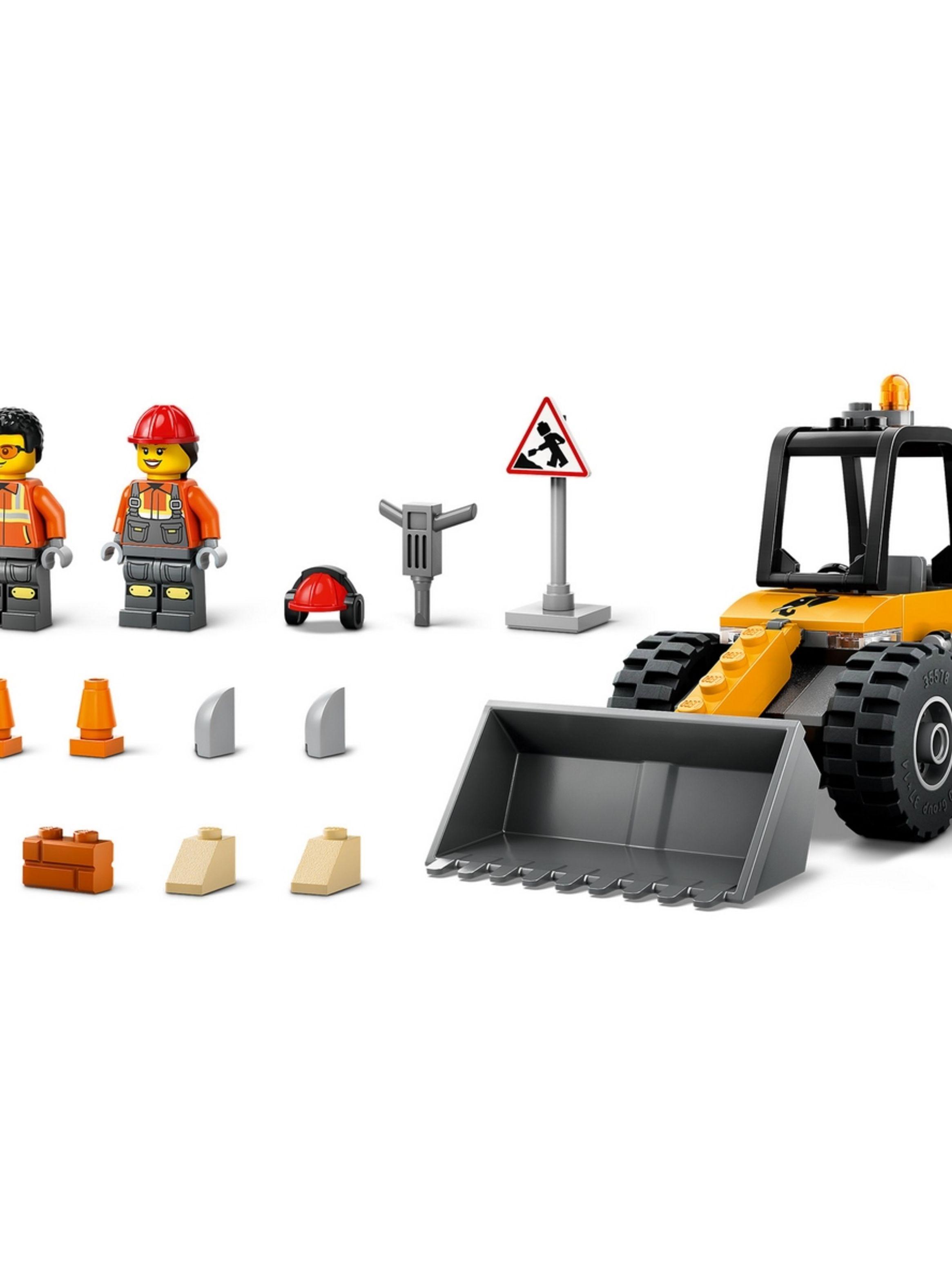 Cargadora Con Ruedas Amarilla Lego City-4