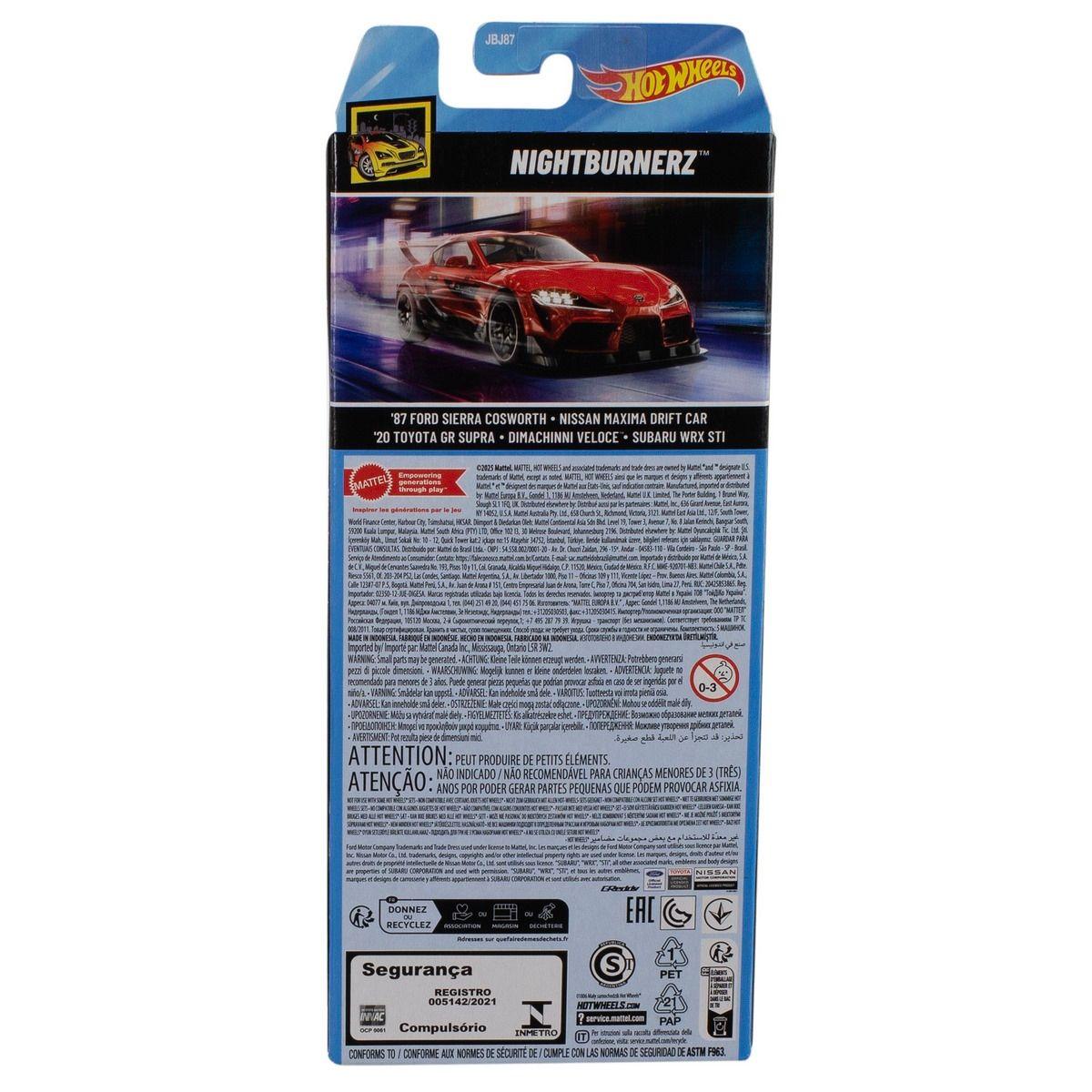 PACK 5 AUTOS BASICOS HOTWHEELS - NIGHTBURNERZ-2
