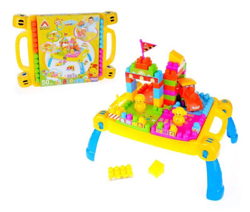 Mesa Plegable Con Set De Bloques-0